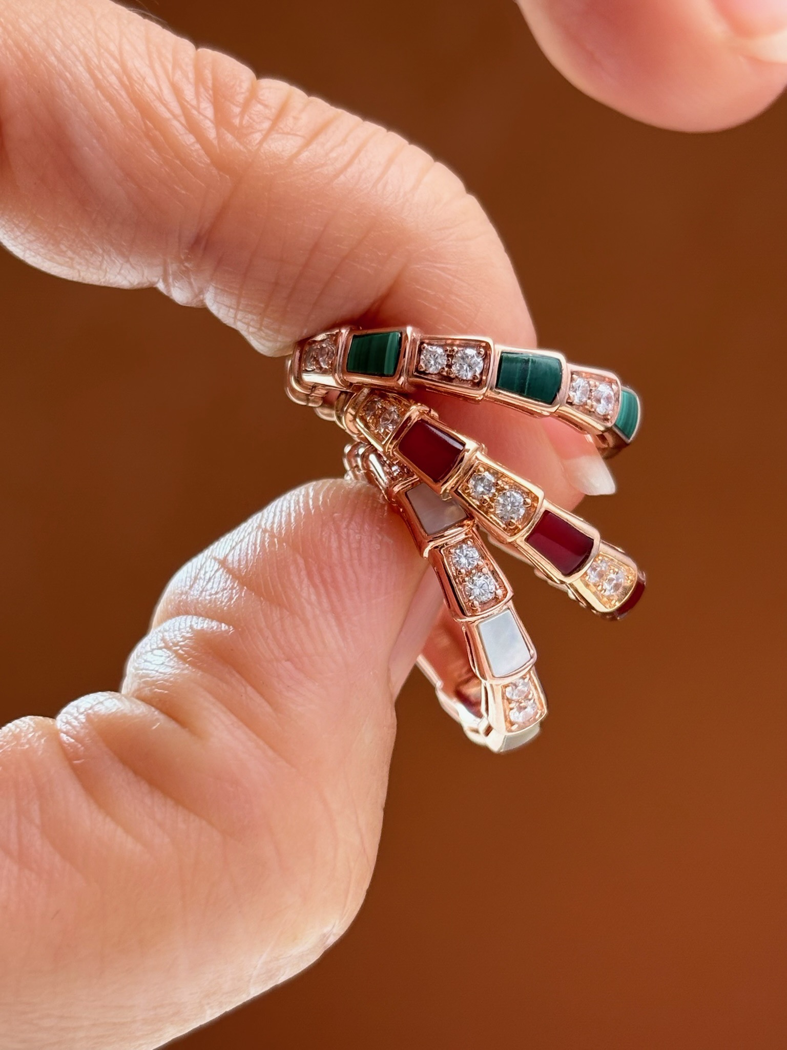 BV Serpenti Viper S925 Silver Ring with Gemstones and Diamond Accents 5 i1731222405 3654 5