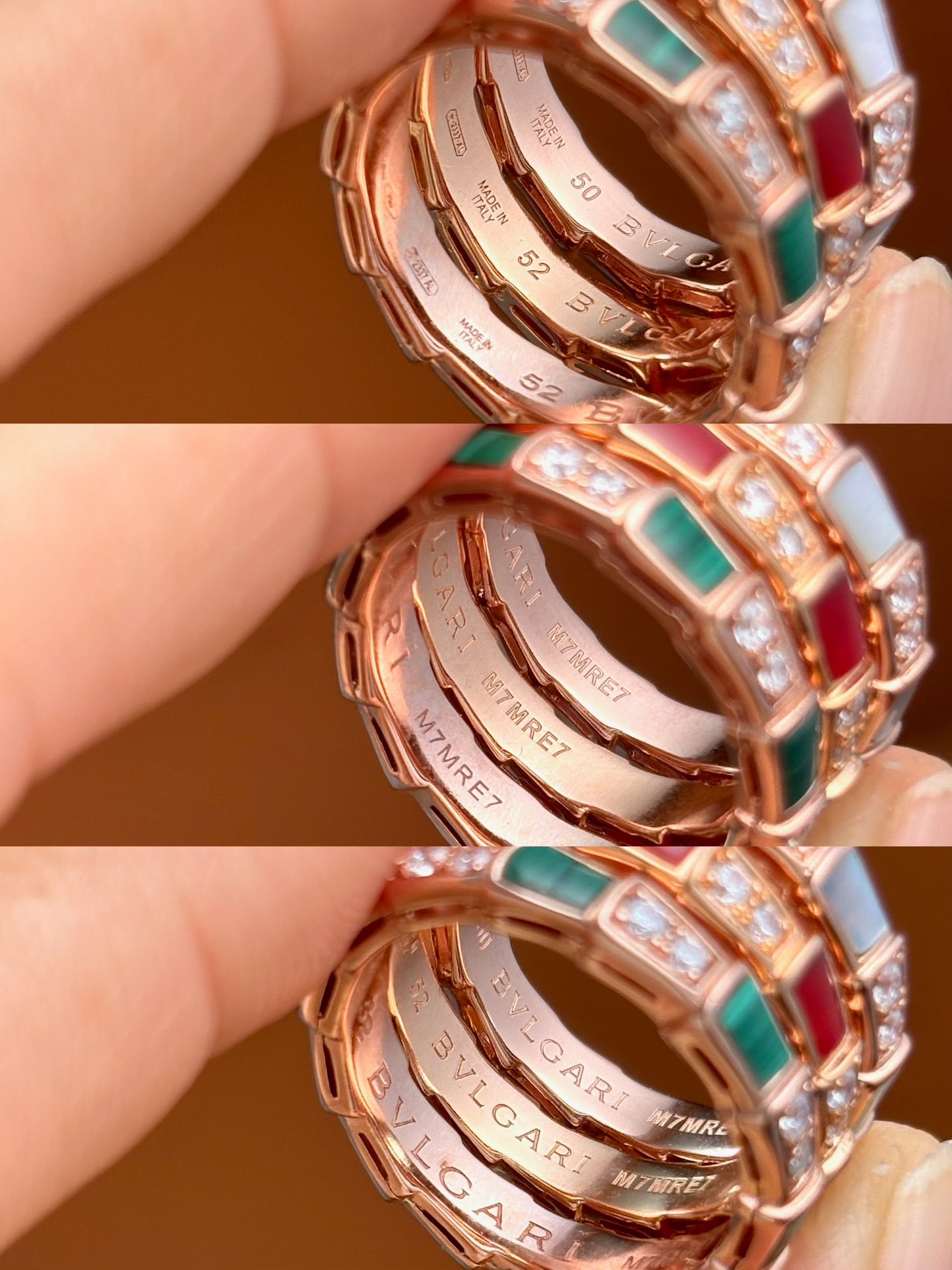 BV Serpenti Viper S925 Silver Ring with Gemstones and Diamond Accents 10 i1731222405 3 8