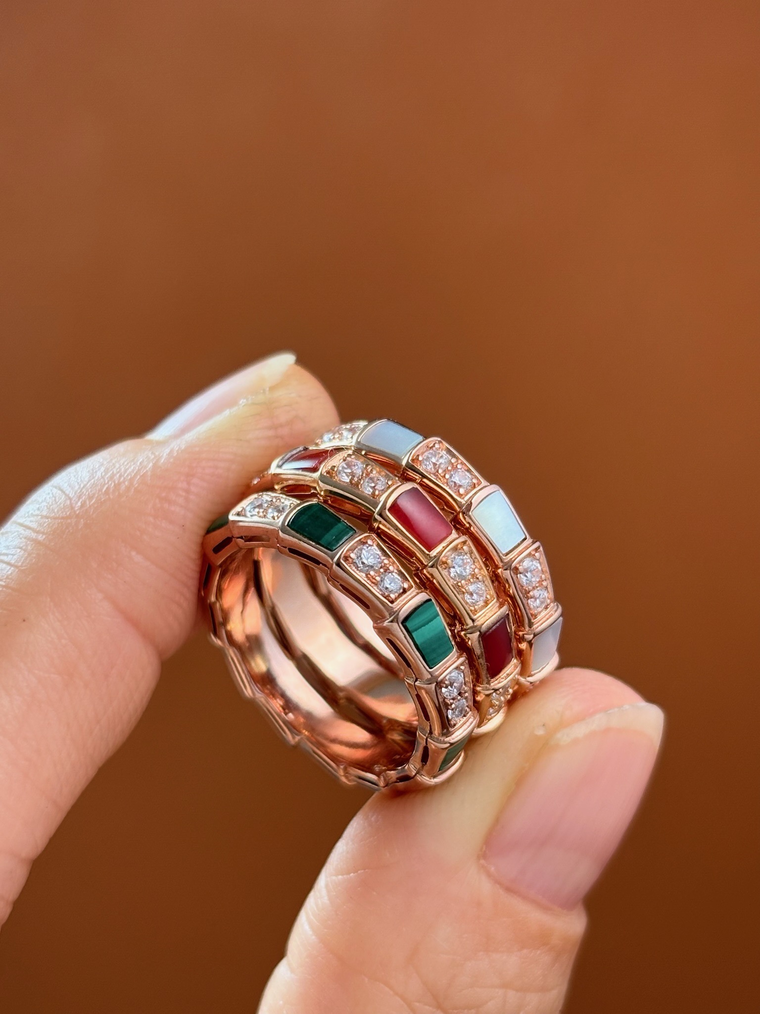 BV Serpenti Viper S925 Silver Ring with Gemstones and Diamond Accents 2 i1731222405 834 2