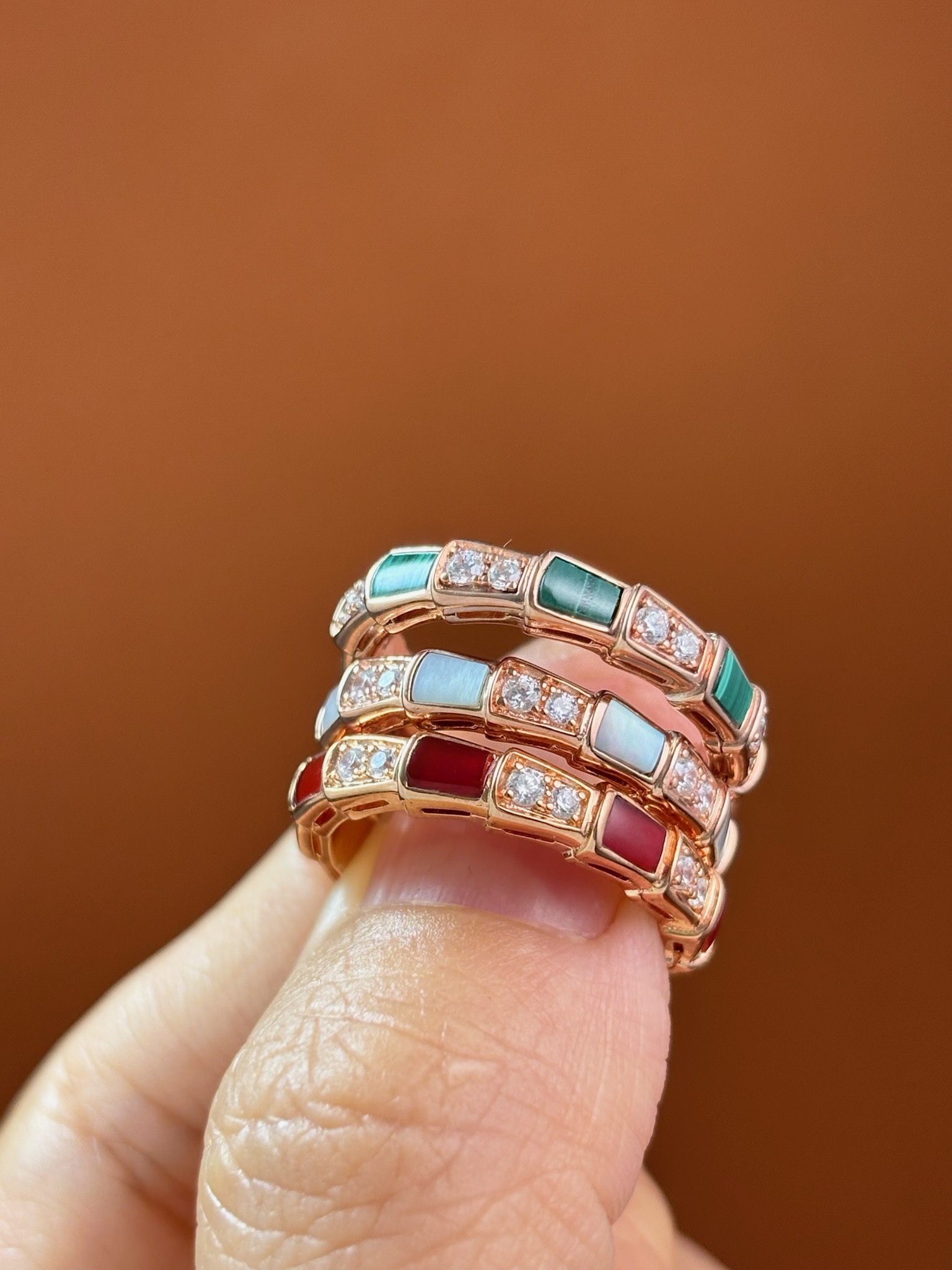 BV Serpenti Viper S925 Silver Ring with Gemstones and Diamond Accents 3 i1731222405 9311 1