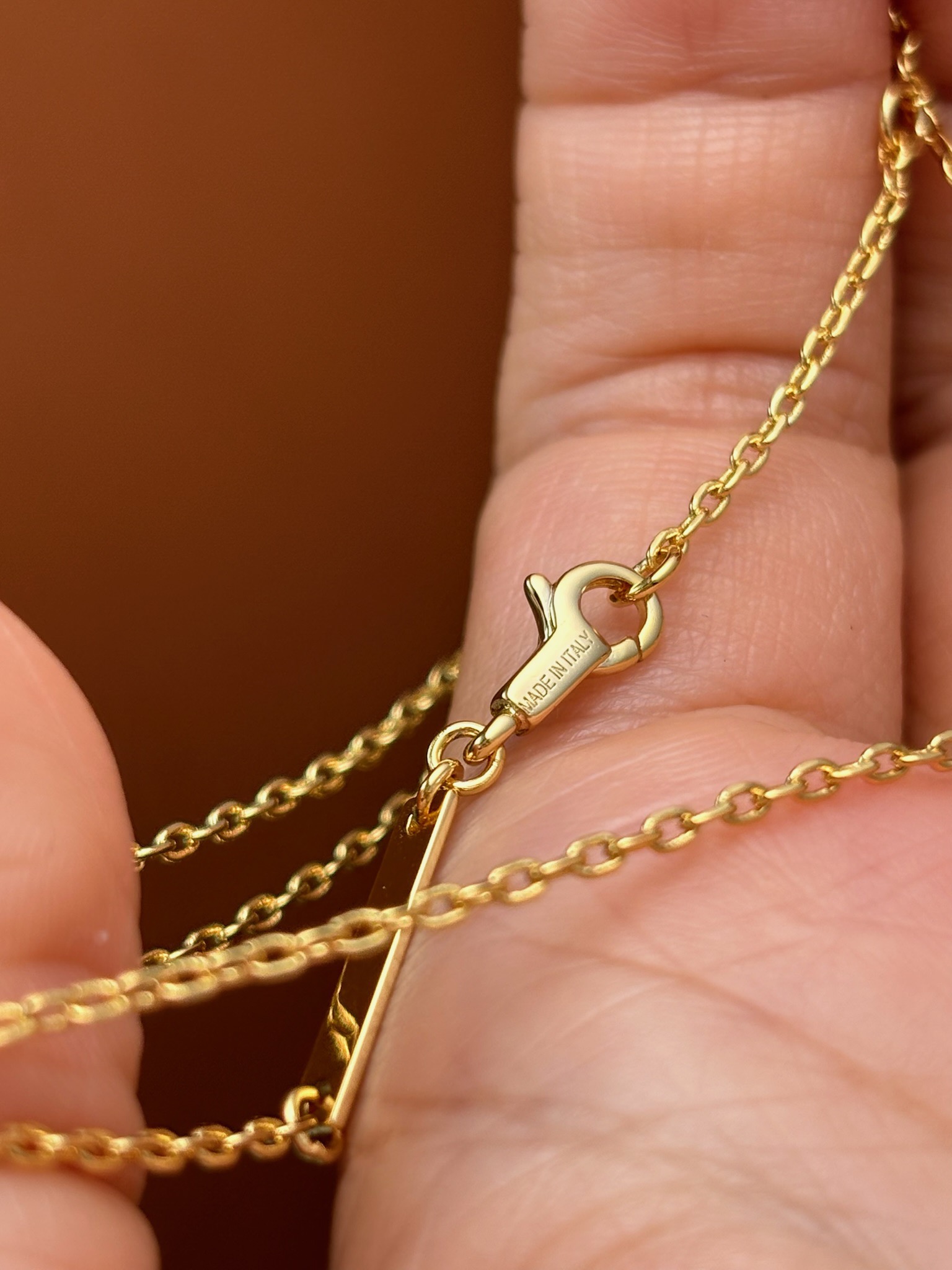 Celine Gold Finish Triomphe Necklace With Crystals - Elegant and Refined 10 i1733041225 8911 1