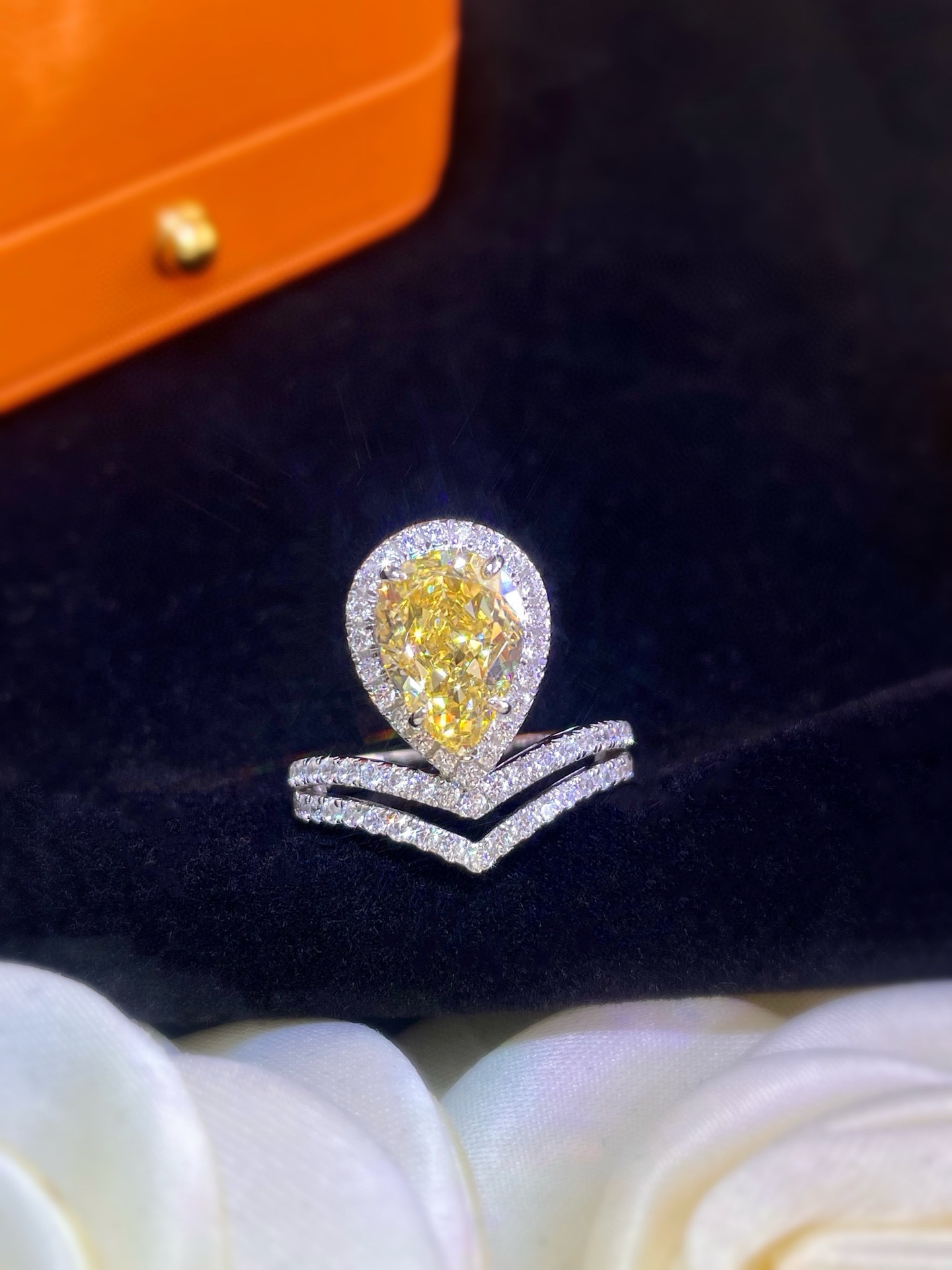 Crown Yellow Diamond Ring,S925 Silver,High-end Design,Perfect for Adding Love 6 i1737810918 2245 3