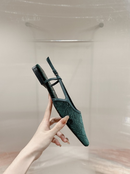 Gucci 2023 Winter New Metal Heel Pointed Women's Single Shoes 4 Gucci 2023 Winter New Metal Heel Pointed Women's Single Shoes