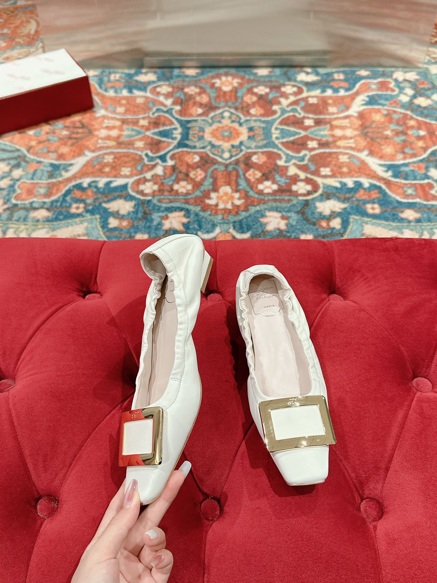 Roger Vivie RV Classic Sheepskin Ballet Shoes: Luxury Comfort and Style in Every Step