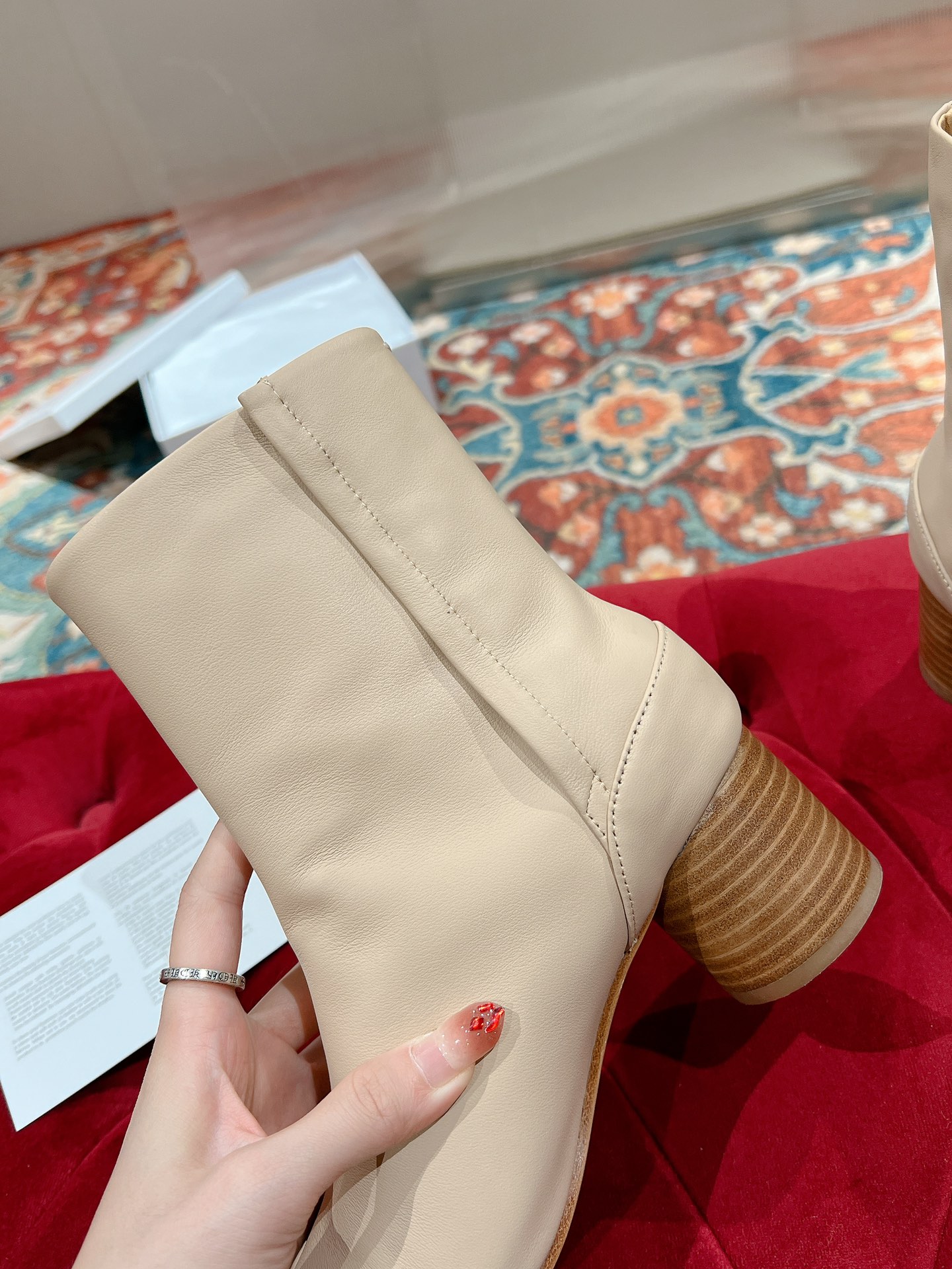 马吉拉 Maison Margiela 经典高奢皮鞋鞋履高跟鞋 #C0258B1B 4
