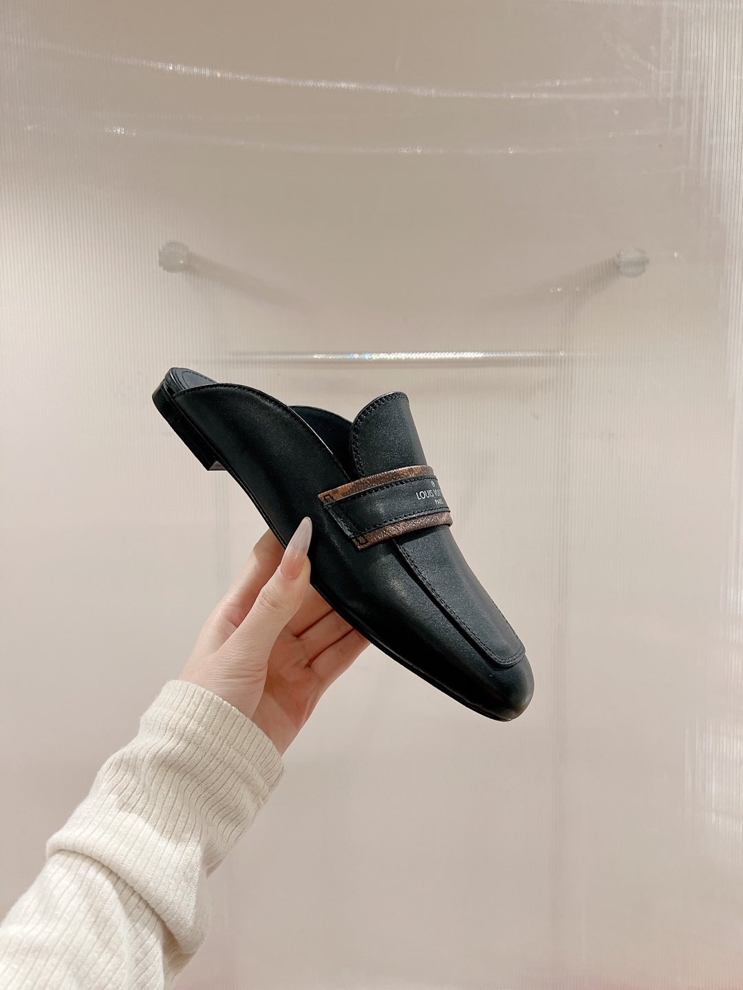 Louis Vuitton Women's Leather & Monogram Mules, Classic & Stylish 4 i1735070310491 3678 0 5