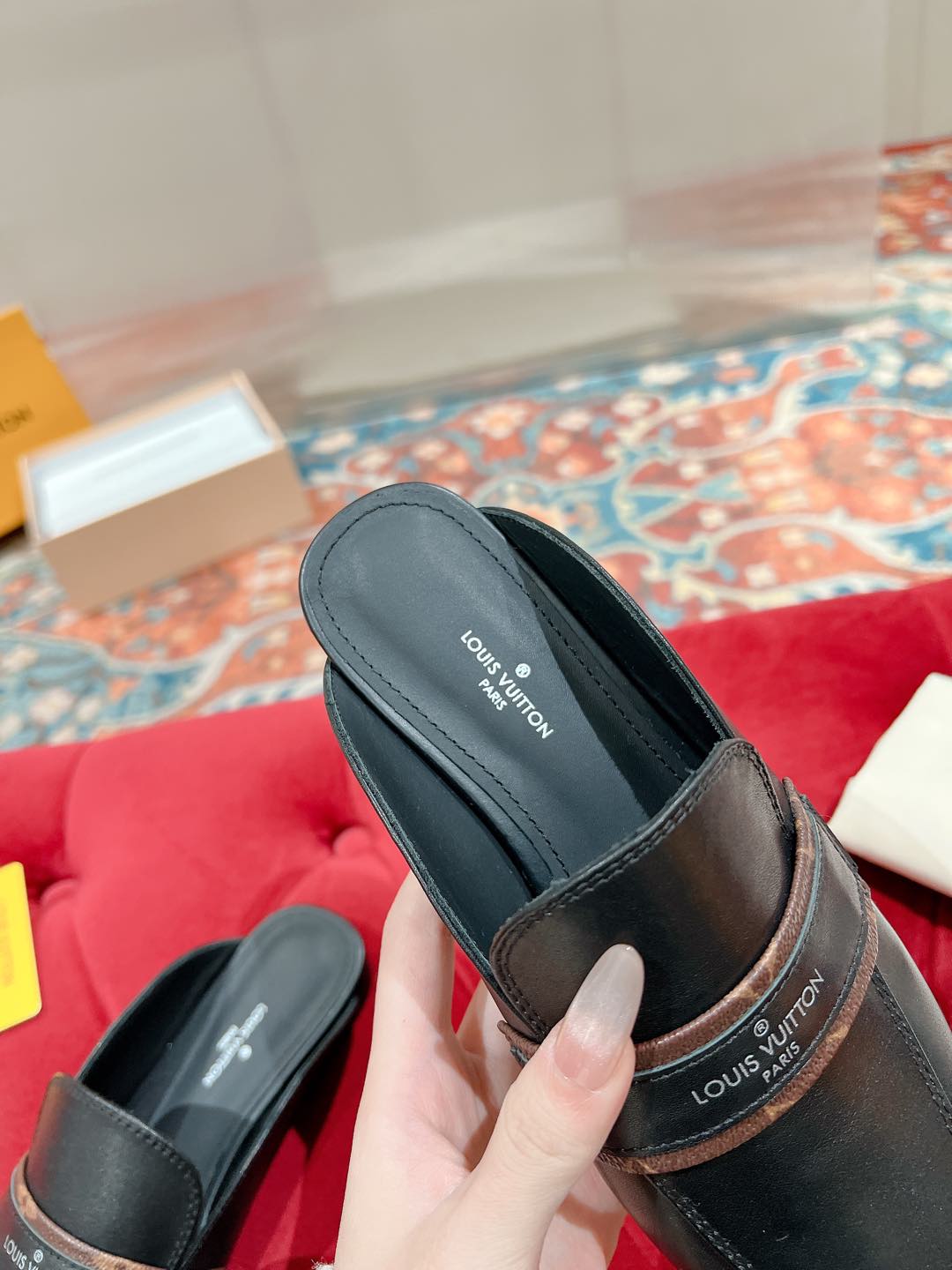 Louis Vuitton Women's Leather & Monogram Mules, Classic & Stylish 8 i1735070310908 1016 0 3