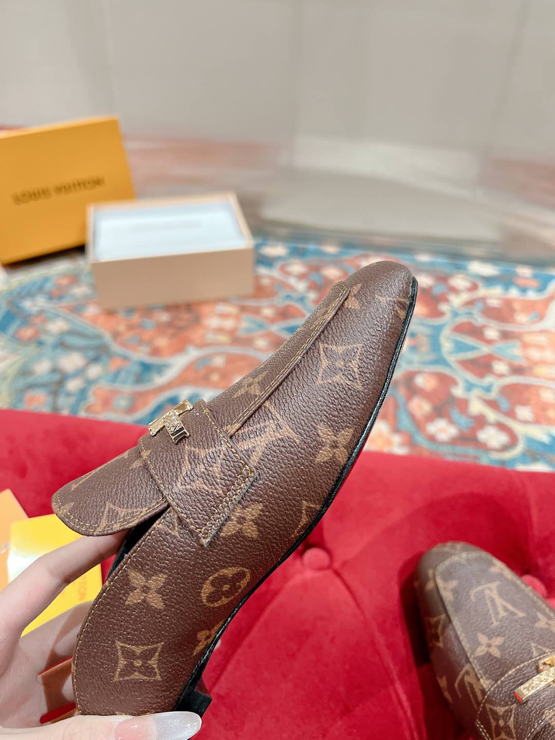 Louis Vuitton Women's Brown Leather Mules with Iconic LV Monogram 6 i1735070484888 6668 0 3