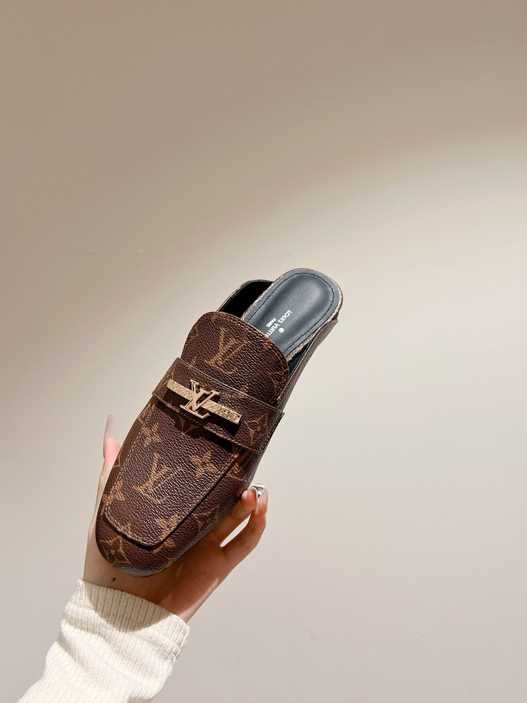 Louis Vuitton Women's Brown Leather Mules with Iconic LV Monogram 7 i1735070484955 6364 0 7