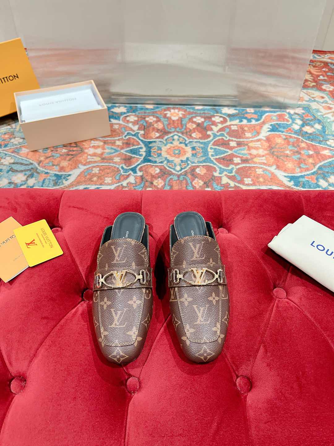 Louis Vuitton Monogram Leather Mules Iconic Style and Supreme Comfort 3 i1735070996569 6403 0 0