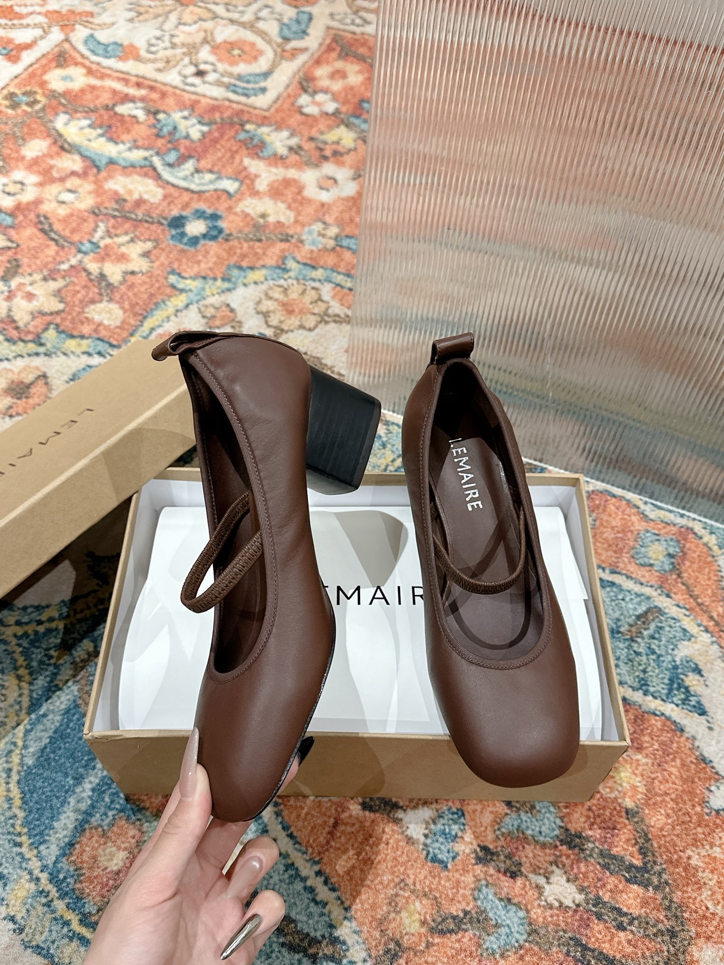 Lemaire Style Mary Jane Heels - Chic Round Toe, Minimalist Design, Lambskin 3 i1739957495649 711 0 3