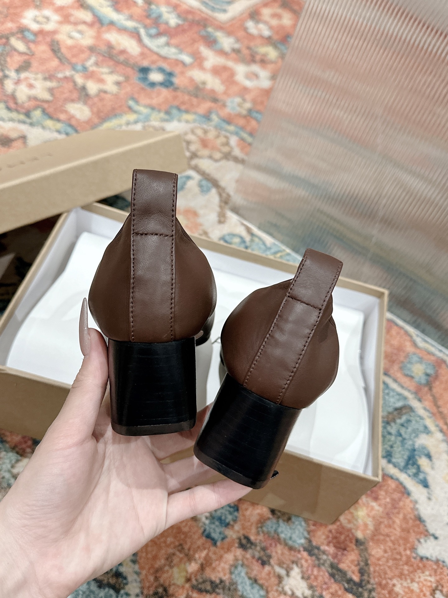 Lemaire Style Mary Jane Heels - Chic Round Toe, Minimalist Design, Lambskin 8 i1739957497332 8355 0 7