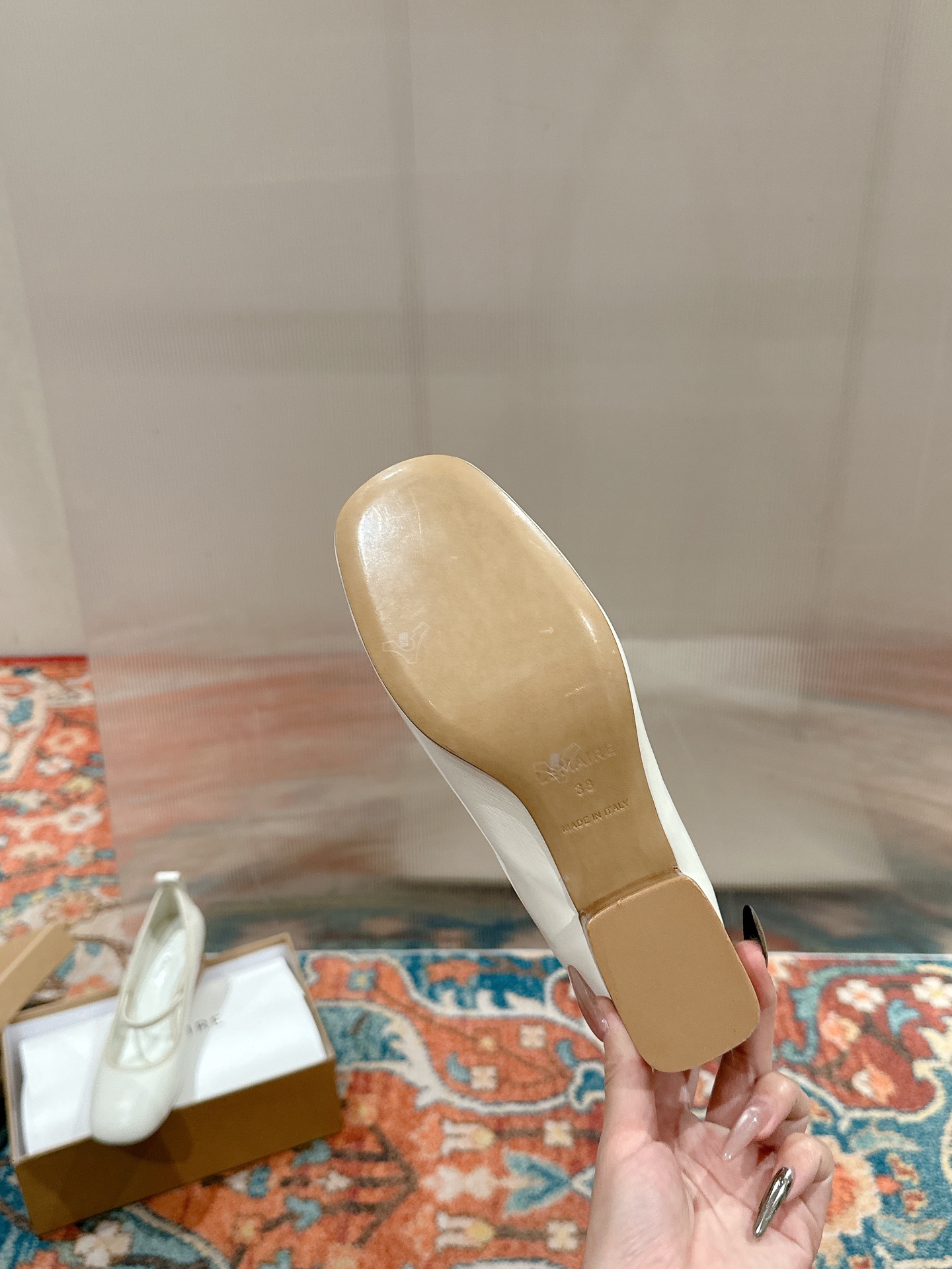 Lemaire Style Mary Jane Shoes, Round Toe, Sheepskin Leather, Women's Heels 7 i1739958117084 2812 0 8