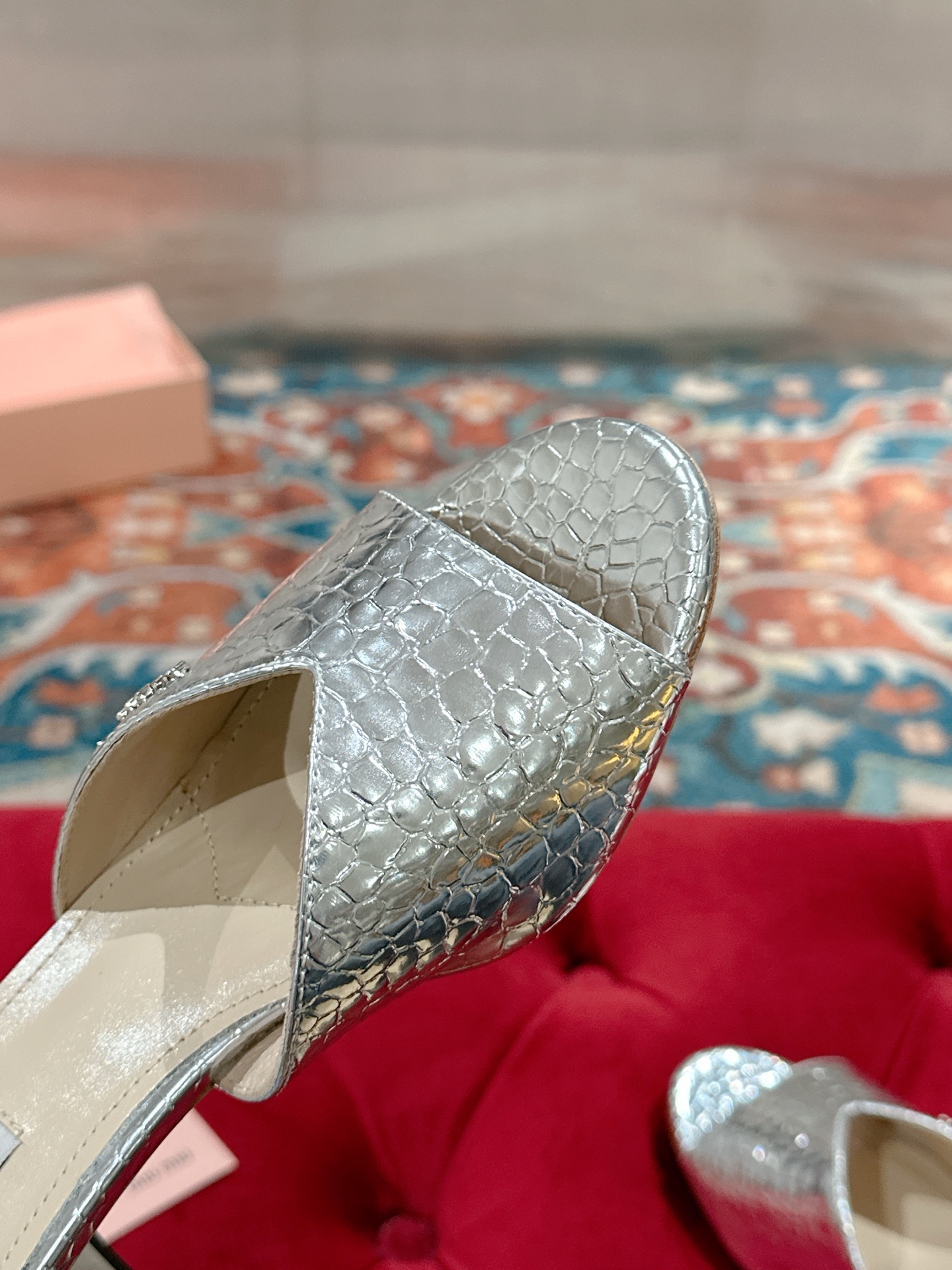 Miu Miu 2025SS Spring/Summer Heeled Sandals Patent Leather Mules 10 i1741416688188 1624 0 7