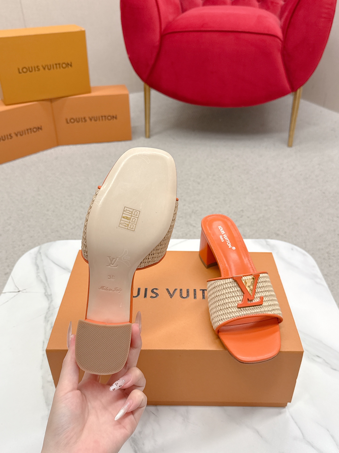 “Louis Vuitton 624Losis Heel Sandals Review: Top Version LV Shoes” - 图片 9