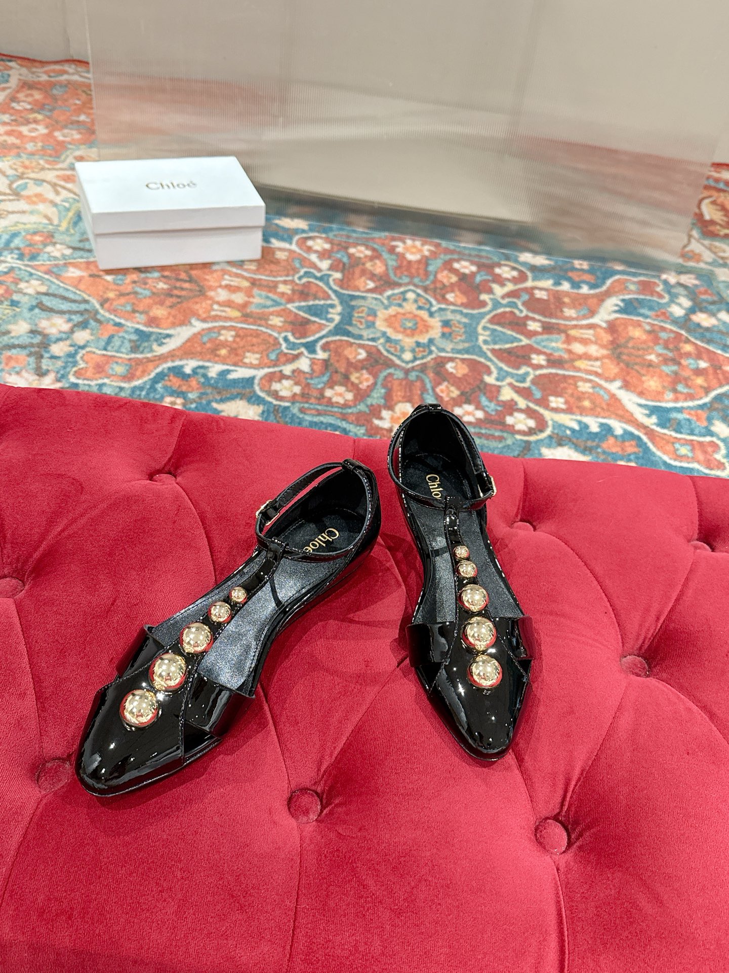 Chloé Cleiat T-Strap Heeled Sandals