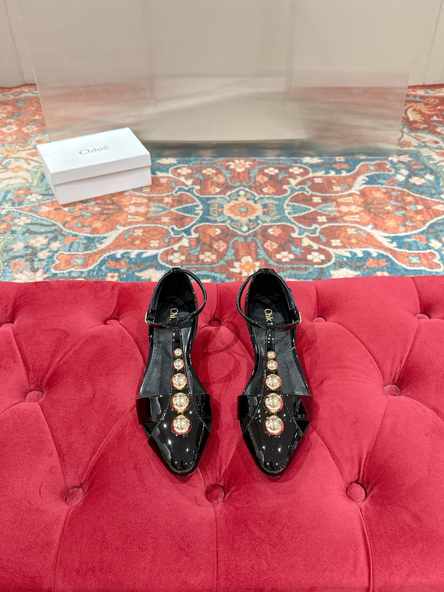 Chloé Cleiat T-Strap Heeled Sandals