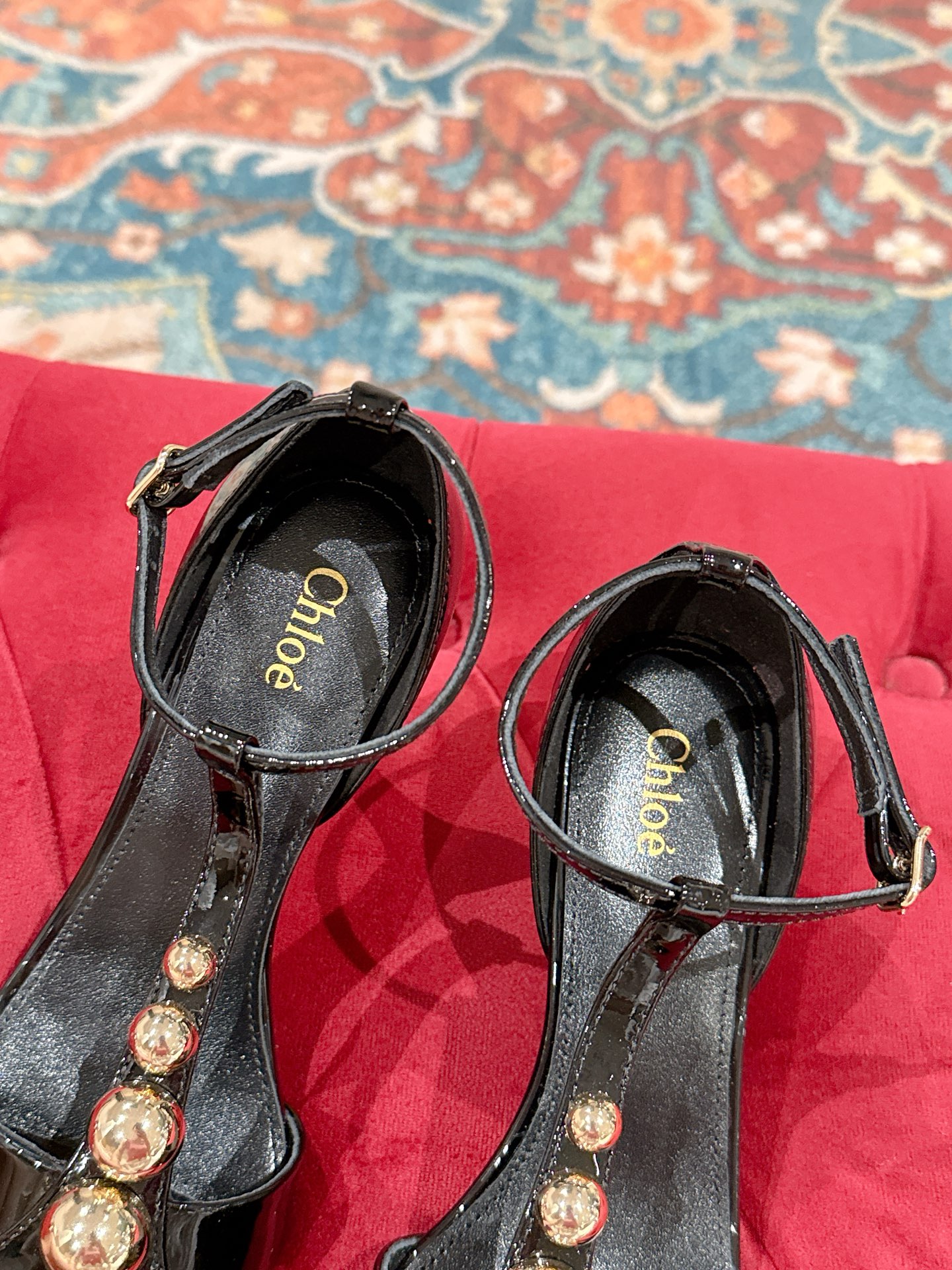 Chloé Cleiat T-Strap Heeled Sandals