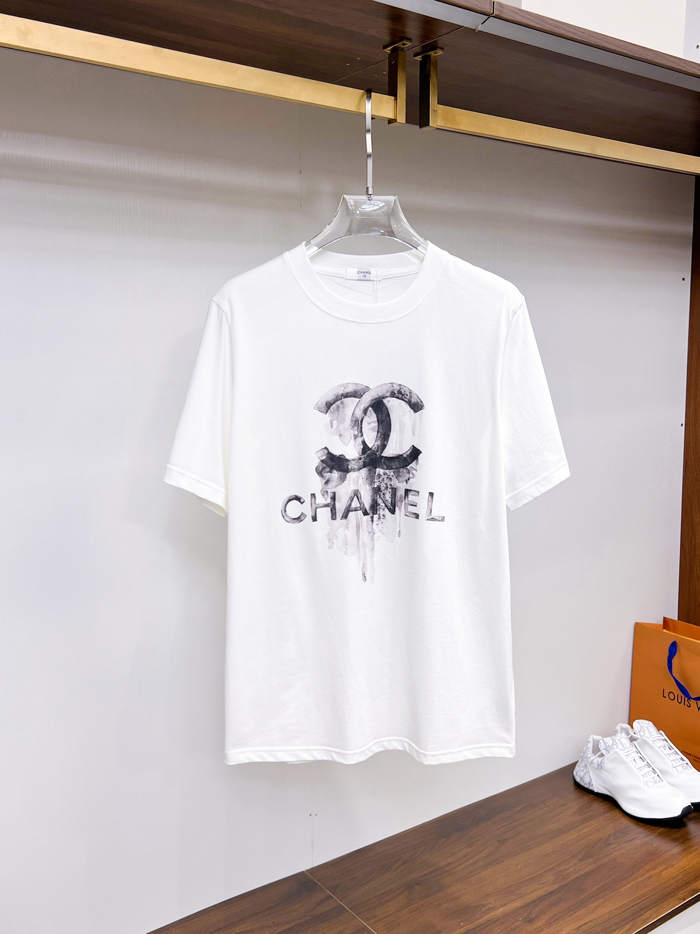 Chanel Kleidung T-Shirt Frühling/Sommer Kollektion Fashion Kurzarm