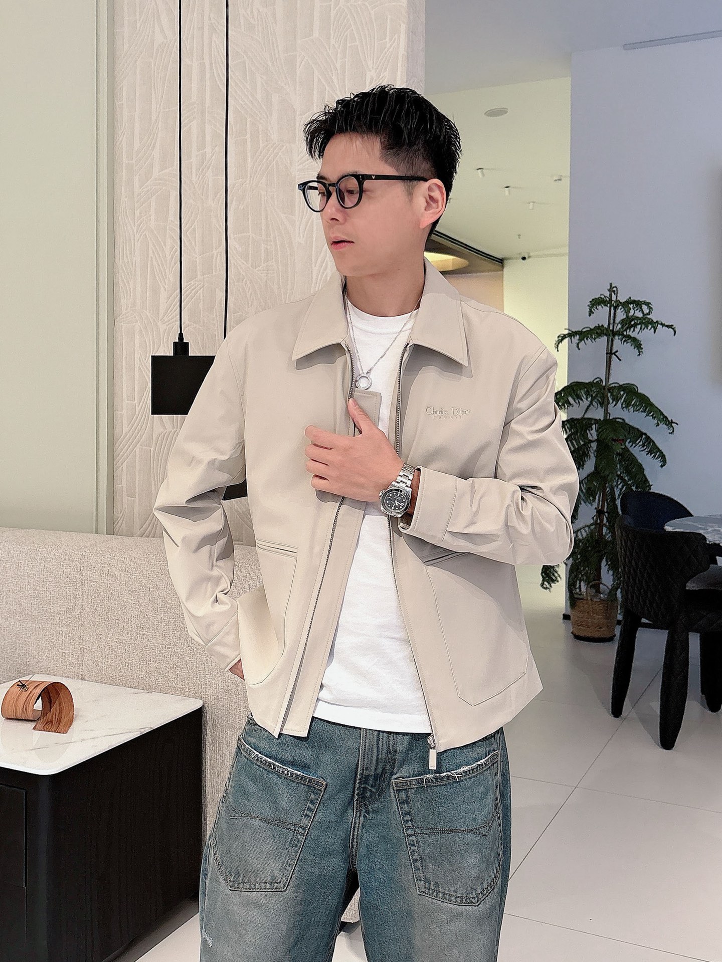  上新 。Dio*新品 顶级品质
官网同款，三标齐全！2025新款男士夹克外套，时尚休闲高端版本！专柜定