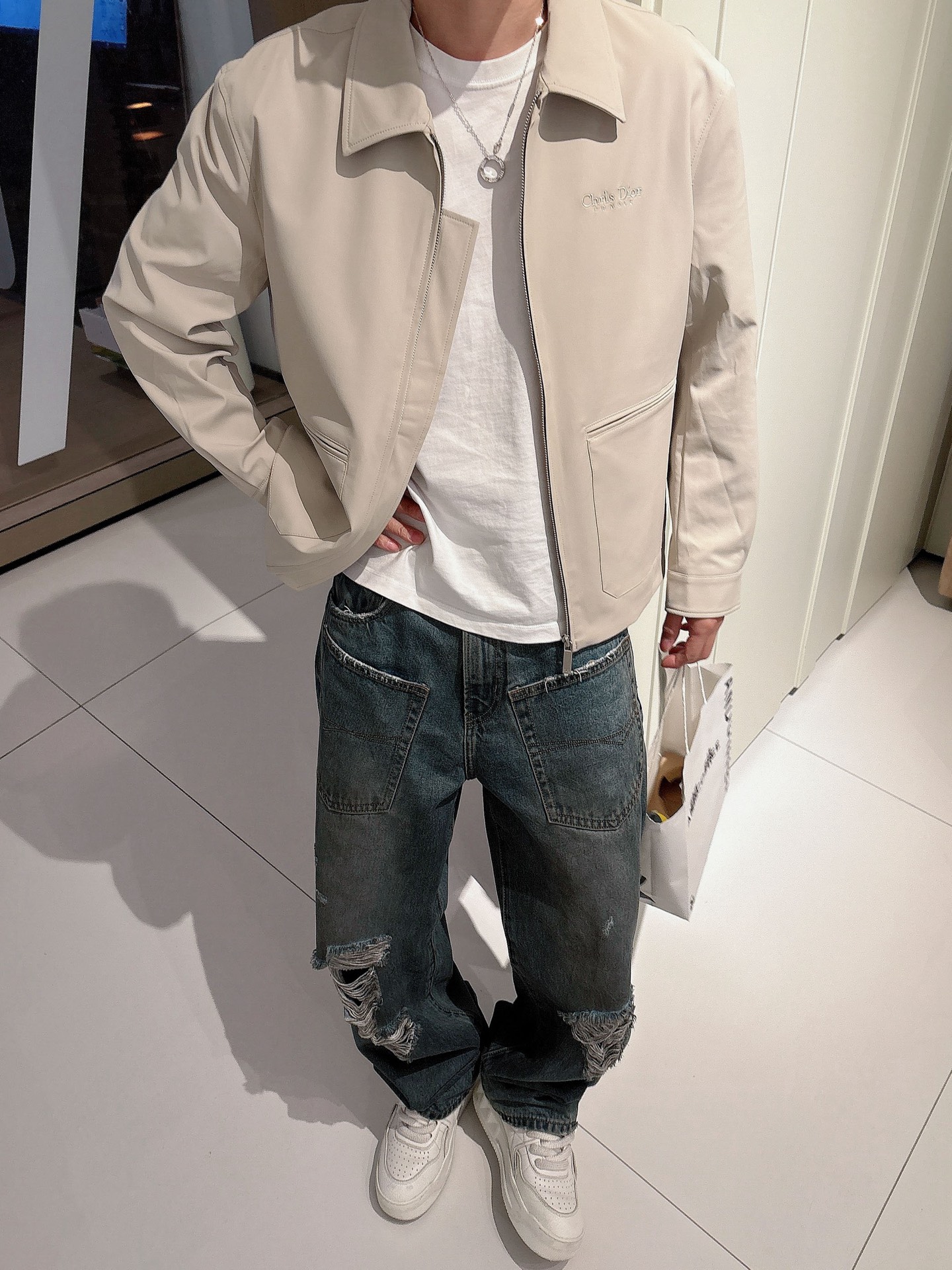  上新 。Dio*新品 顶级品质
官网同款，三标齐全！2025新款男士夹克外套，时尚休闲高端版本！专柜定