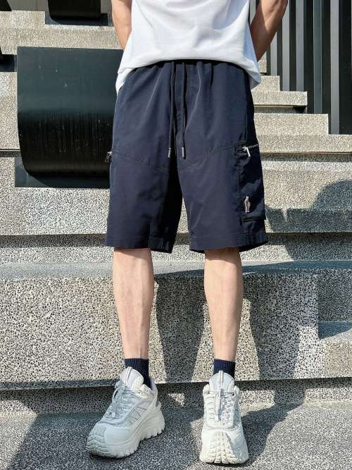 Moncler Men's Casual Shorts Premium Fabric Versatile Elastic Waistband 1 Moncler Men's Casual Shorts Premium Fabric Versatile Elastic Waistband