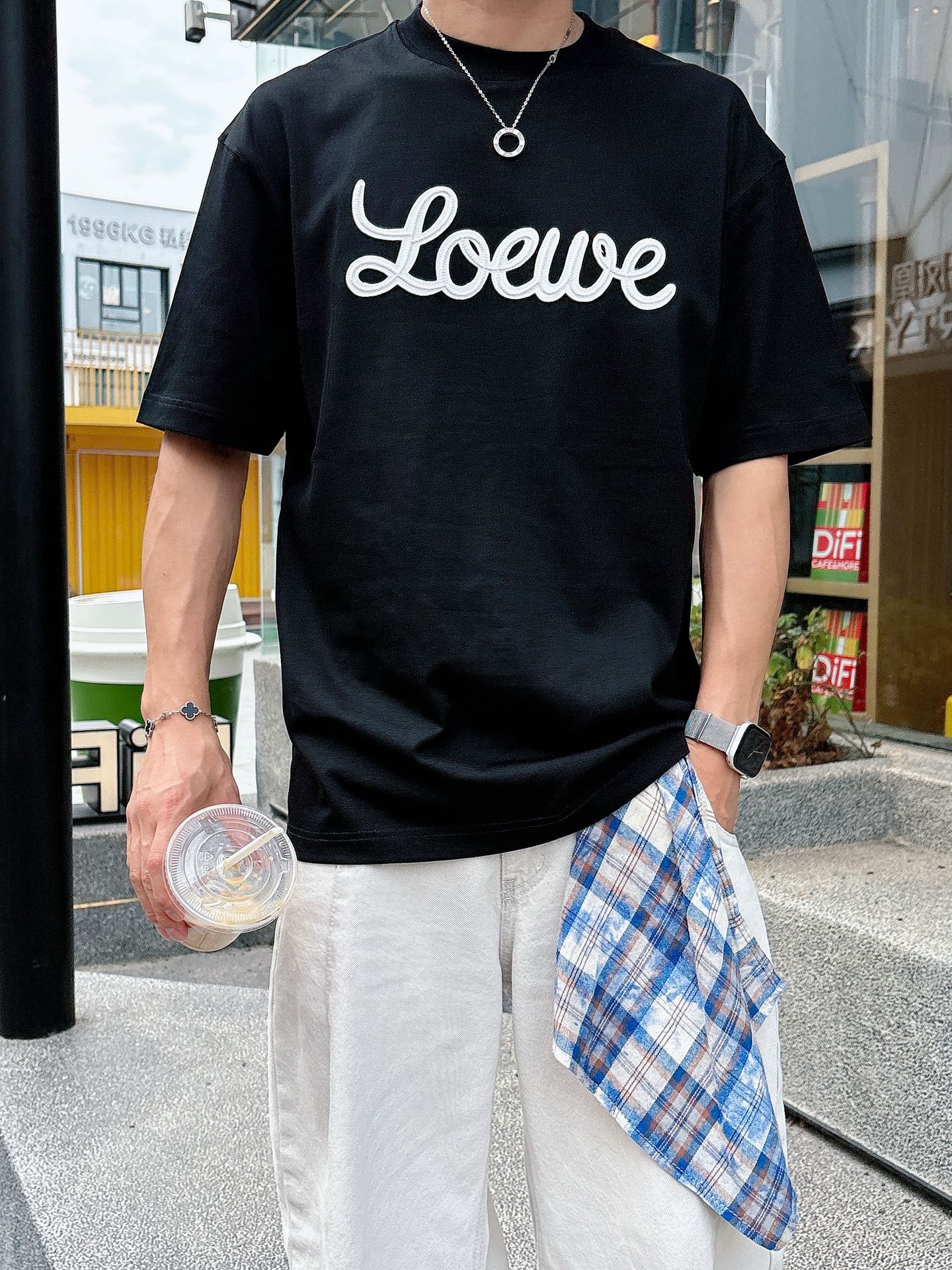 。上新罗意威 25 SS 新疆长绒棉 上身舒适亲肤 纯棉质感 经典百搭 黑白 码数M-3Xl