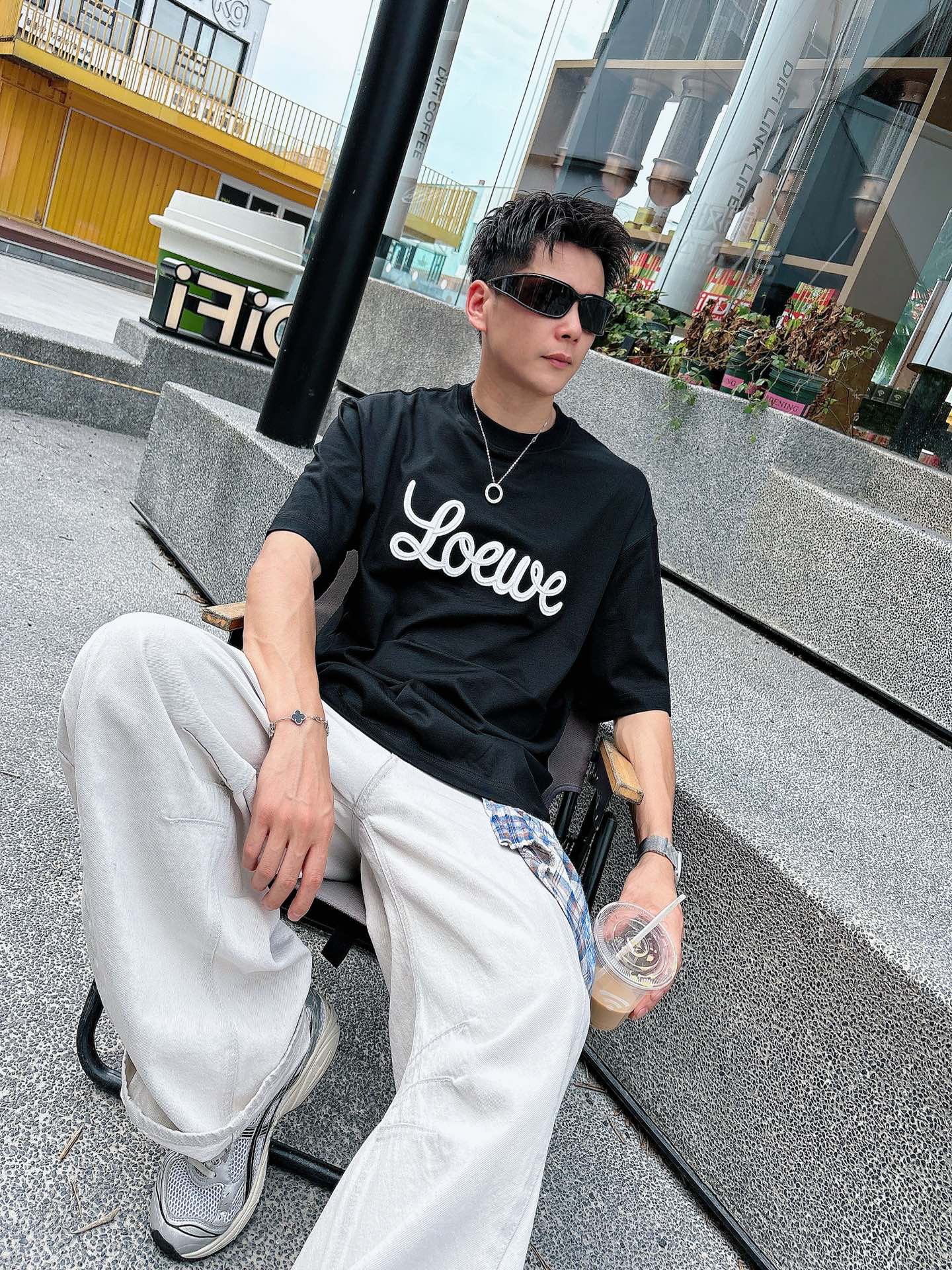 。上新罗意威 25 SS 新疆长绒棉 上身舒适亲肤 纯棉质感 经典百搭 黑白 码数M-3Xl