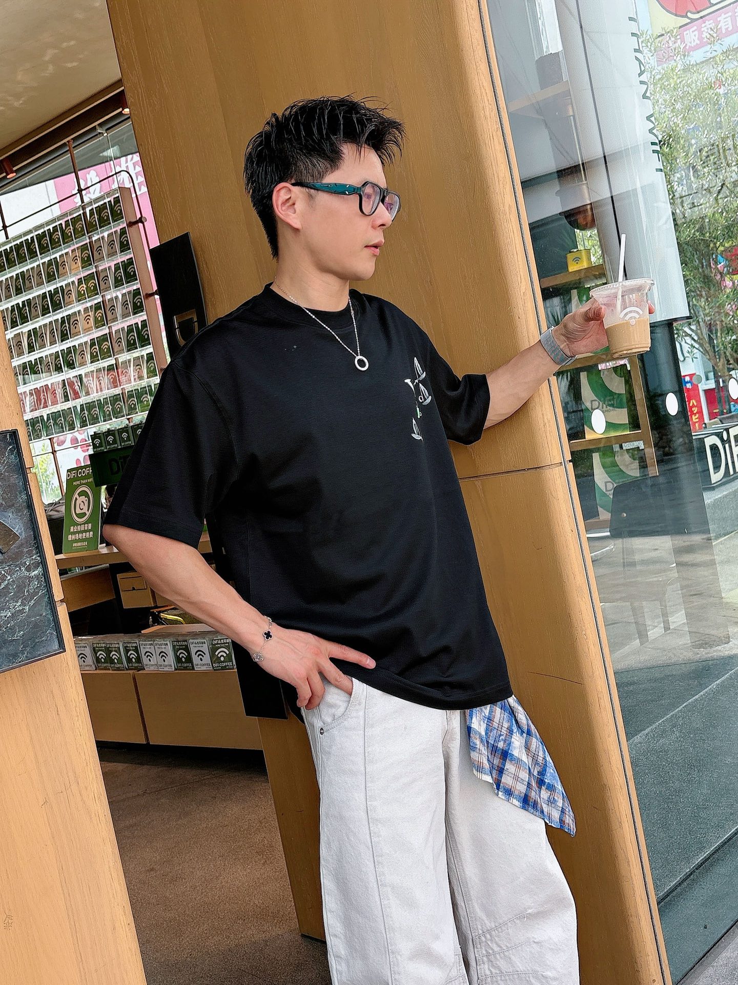 。lv 手绘上新25 SS 新疆长绒棉 上身舒适亲肤 纯棉质感 经典百搭 黑白 码数M-3Xl