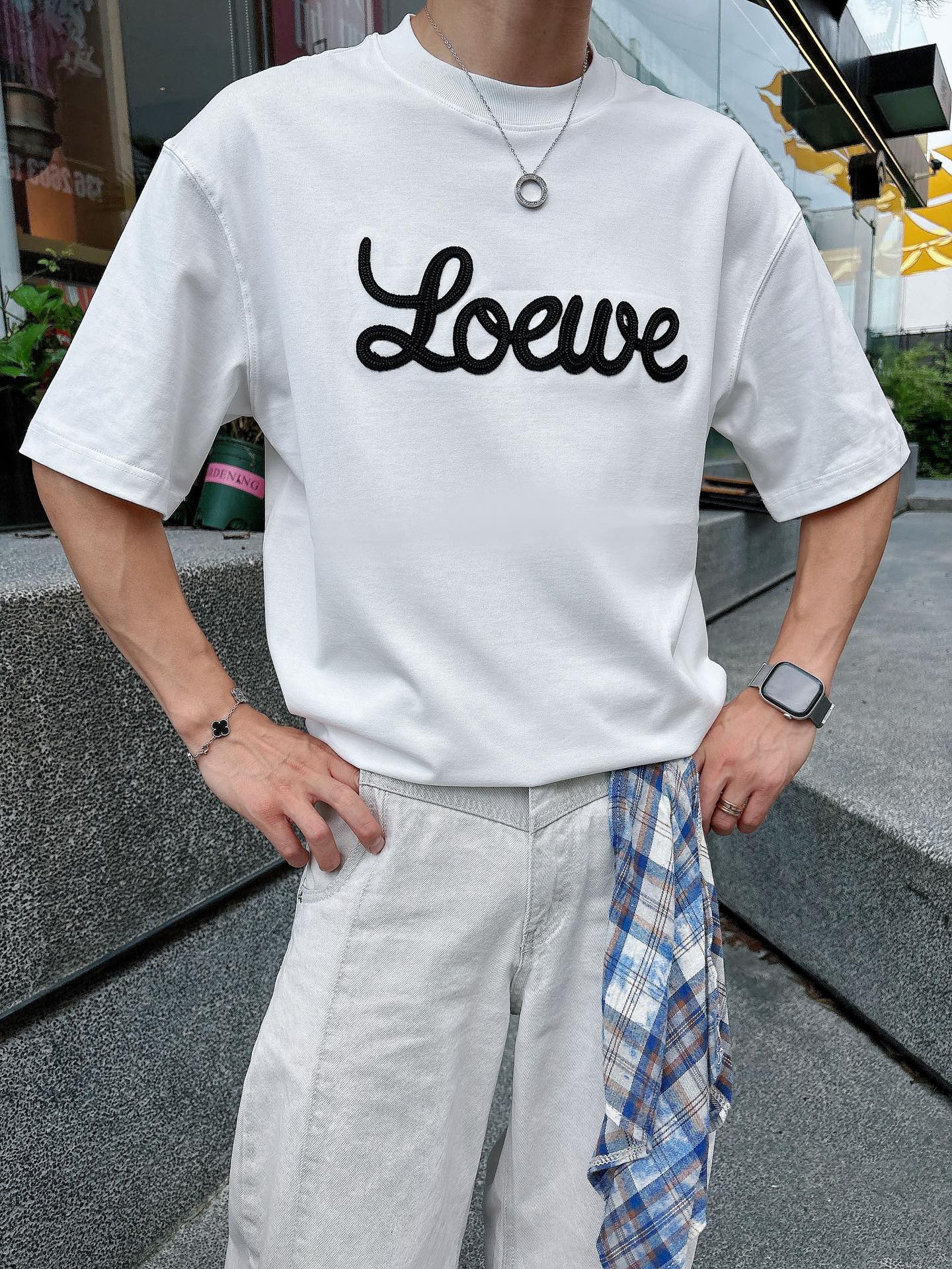 。上新罗意威 25 SS 新疆长绒棉 上身舒适亲肤 纯棉质感 经典百搭 黑白 码数M-3Xl