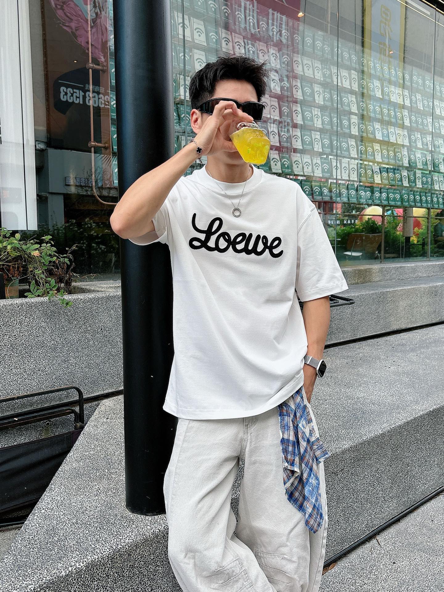 。上新罗意威 25 SS 新疆长绒棉 上身舒适亲肤 纯棉质感 经典百搭 黑白 码数M-3Xl