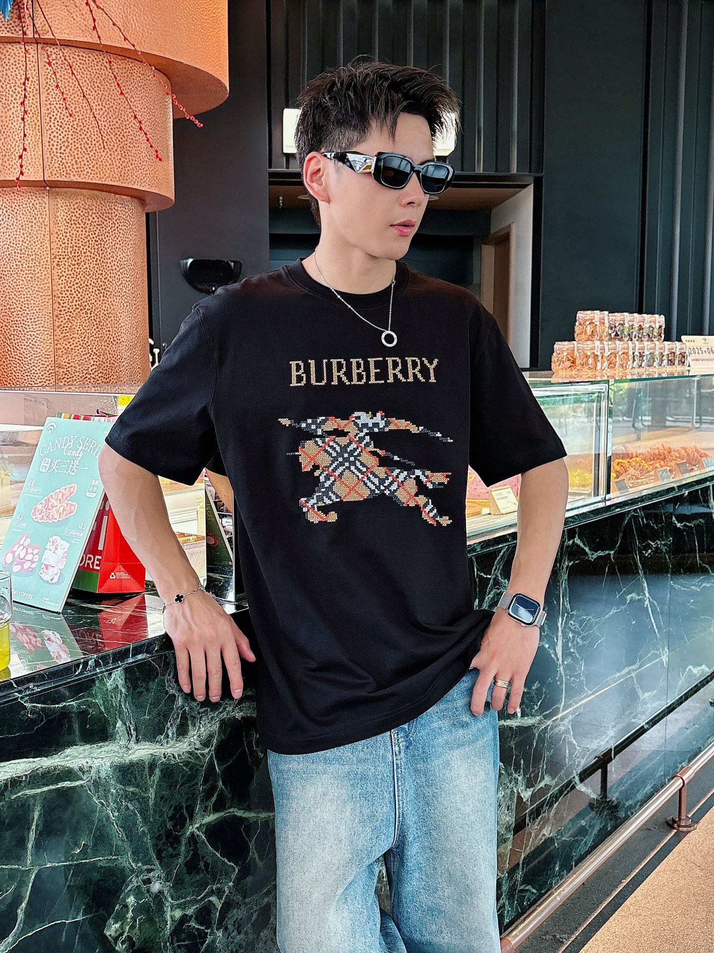  BBR 2025春夏新款首发专柜最新款短袖圆领T恤 高端订制 设计前卫时尚！品牌logo重工艺设计 高