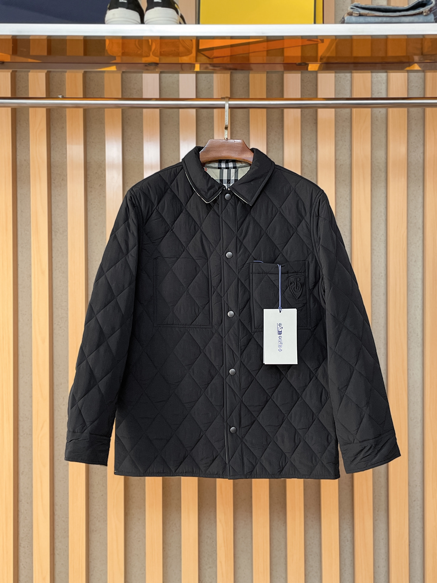 。BBR 2024秋冬新款🌟经典格子双面翻领棉衣🔥码数：48-56