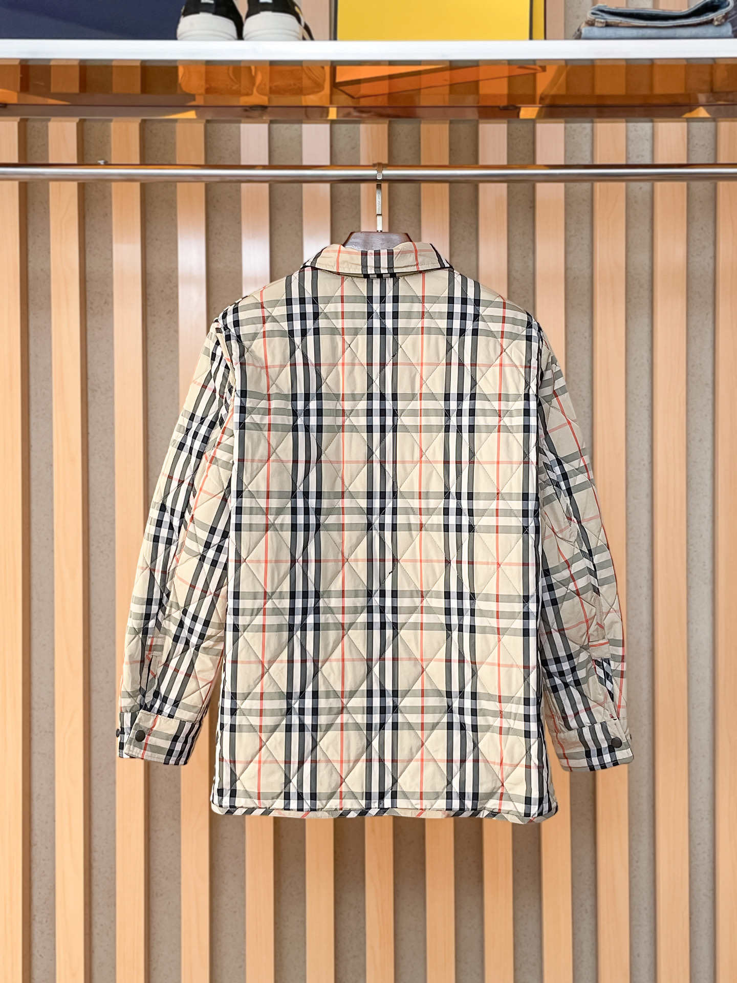 。BBR 2024秋冬新款🌟经典格子双面翻领棉衣🔥码数：48-56