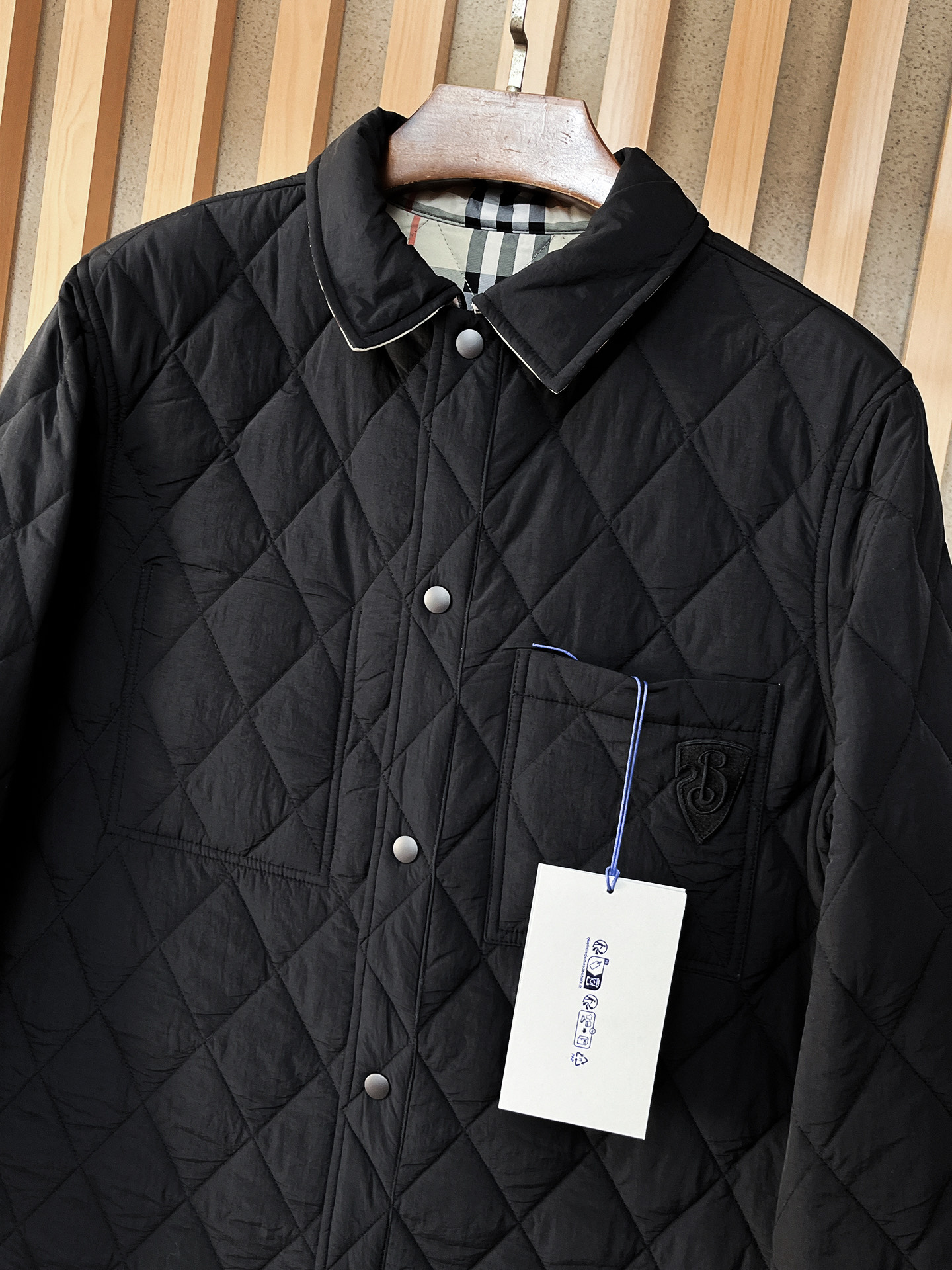 。BBR 2024秋冬新款🌟经典格子双面翻领棉衣🔥码数：48-56