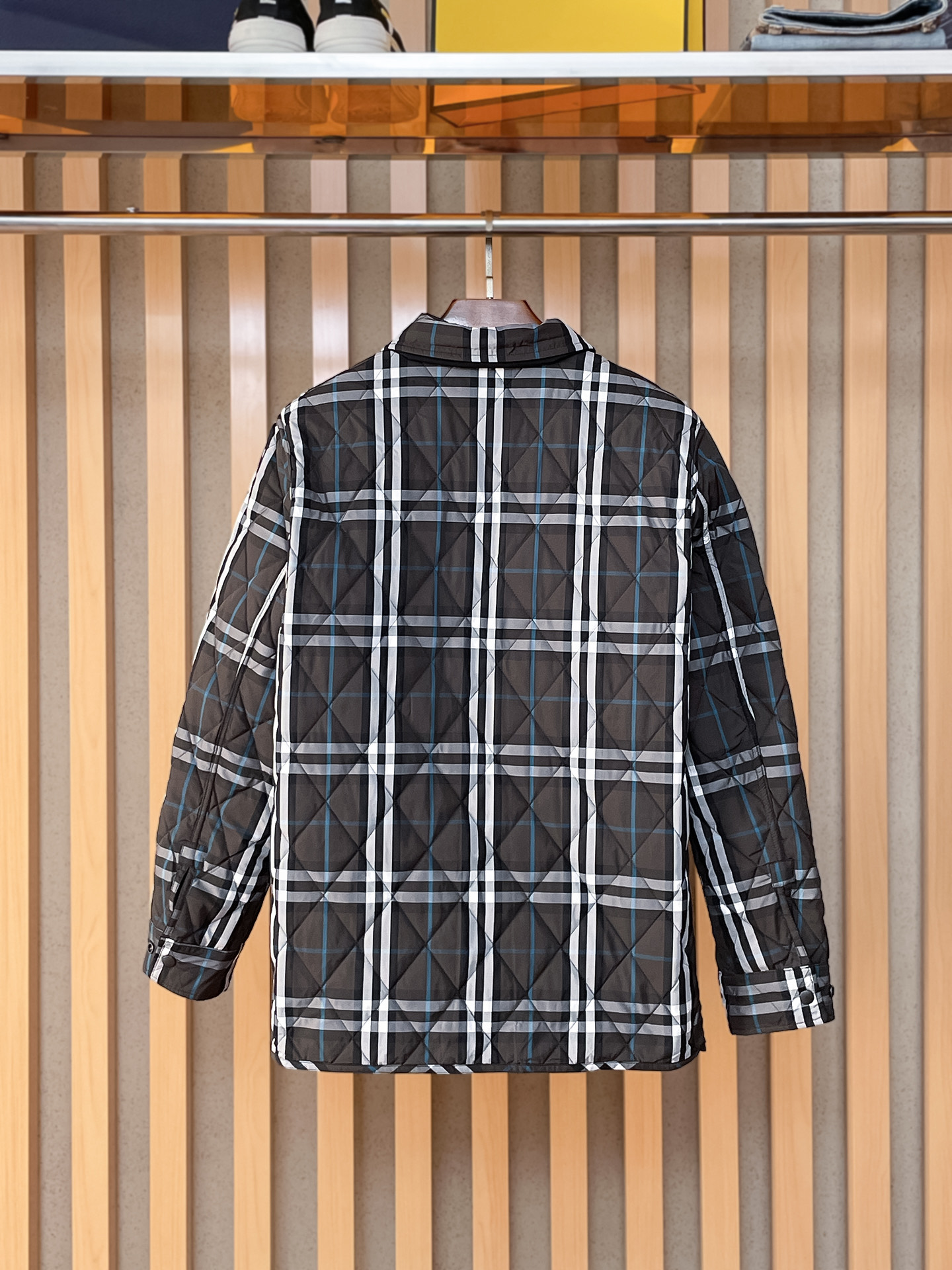 。BBR 2024秋冬新款🌟经典格子双面翻领棉衣🔥码数：48-56