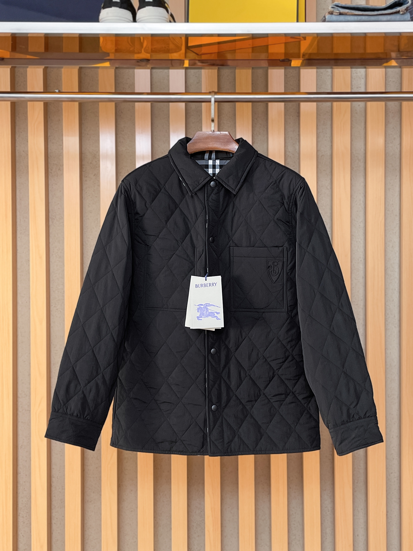 。BBR 2024秋冬新款🌟经典格子双面翻领棉衣🔥码数：48-56
