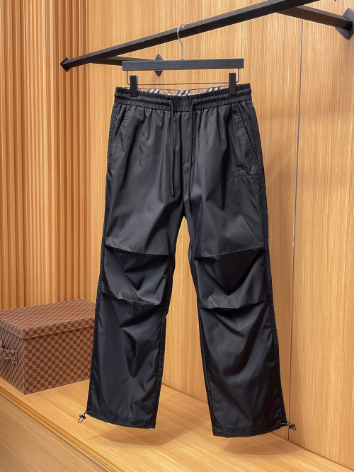 Burberry Men's Black Casual Pants Elastic Waist Trousers Size M-XXXL 1 Burberry Men's Black Casual Pants Elastic Waist Trousers Size M-XXXL