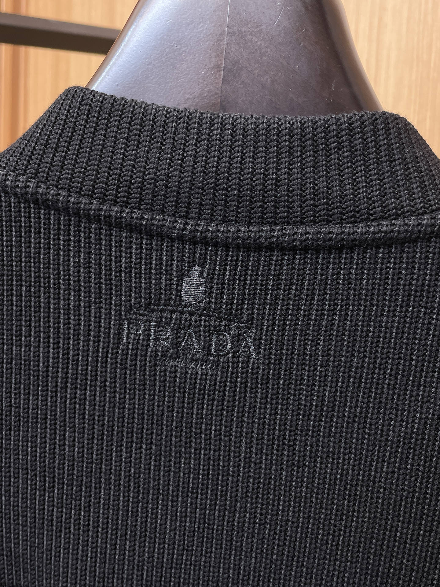 Prada Men's Wool Blend Pullover Knit Sweatshirt with Geometric Pocket 10 i1758040983245 5114 0 8