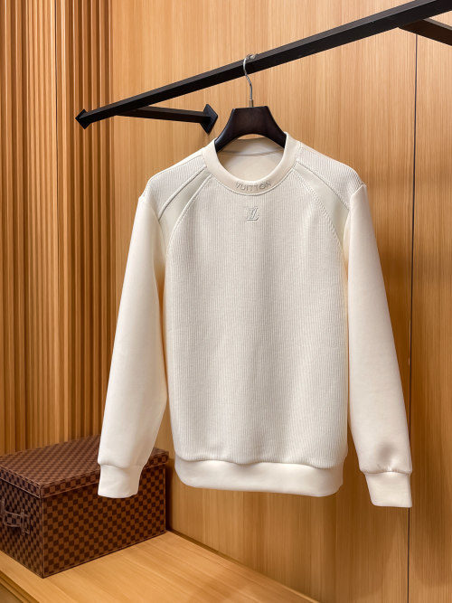 Louis Vuitton Wool Blend Crewneck Sweatshirt - Modern & Fashionable 1 Louis Vuitton Wool Blend Crewneck Sweatshirt - Modern & Fashionable