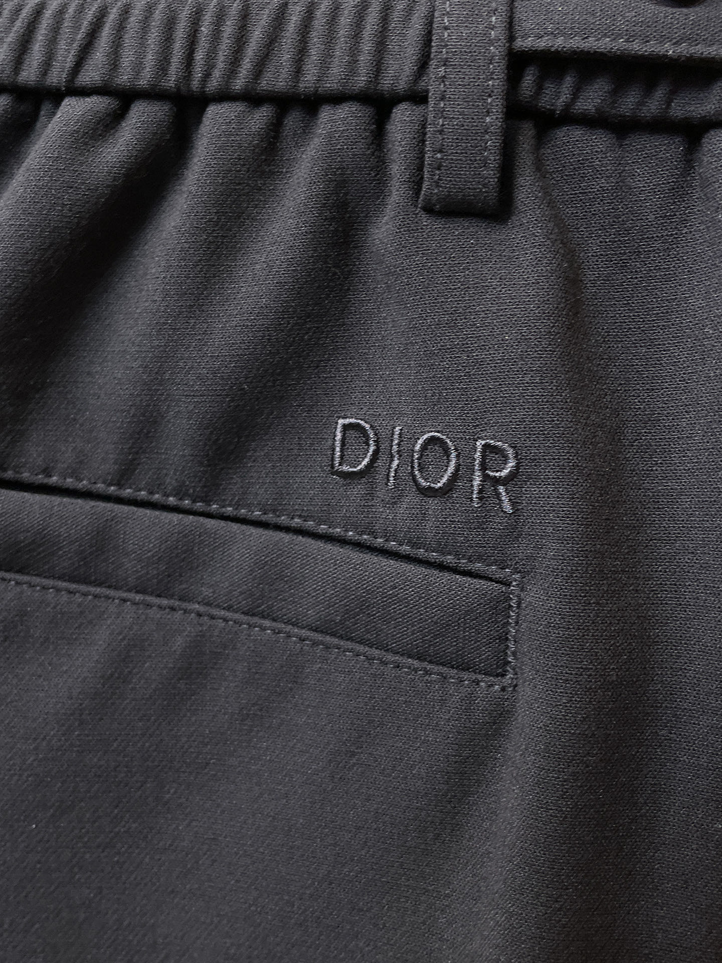 Dior Men's Black Casual Pants Elastic Waistband Outdoor Trousers 9 i1758041189860 6860 0 7