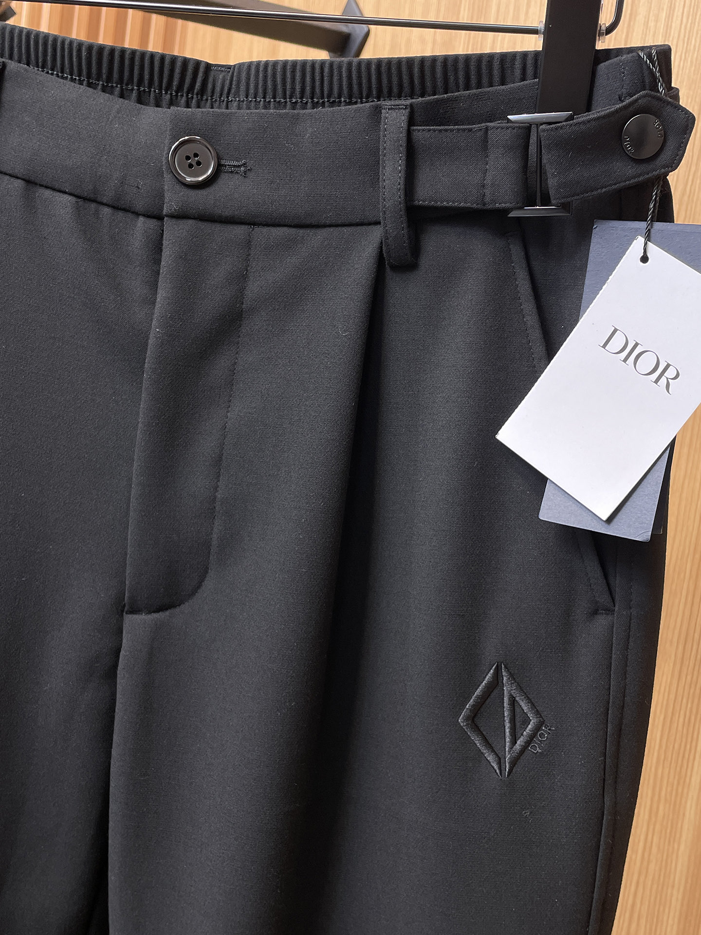 Dior Men's Black Casual Pants Elastic Waistband Outdoor Trousers 3 i1758041190774 3720 0 1