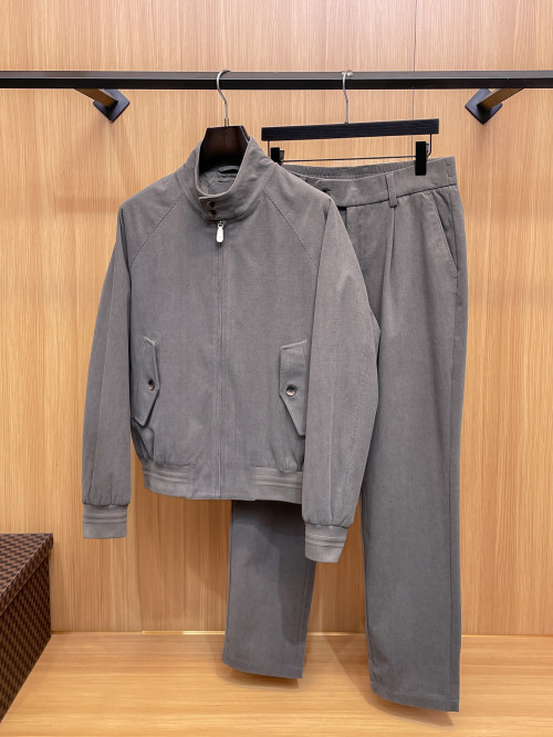 Men's Wool Cashmere Set - Flight Jacket & Straight Leg Pants - Old Money Style 1 Men's Wool Cashmere Set - Flight Jacket & Straight Leg Pants - Old Money Style