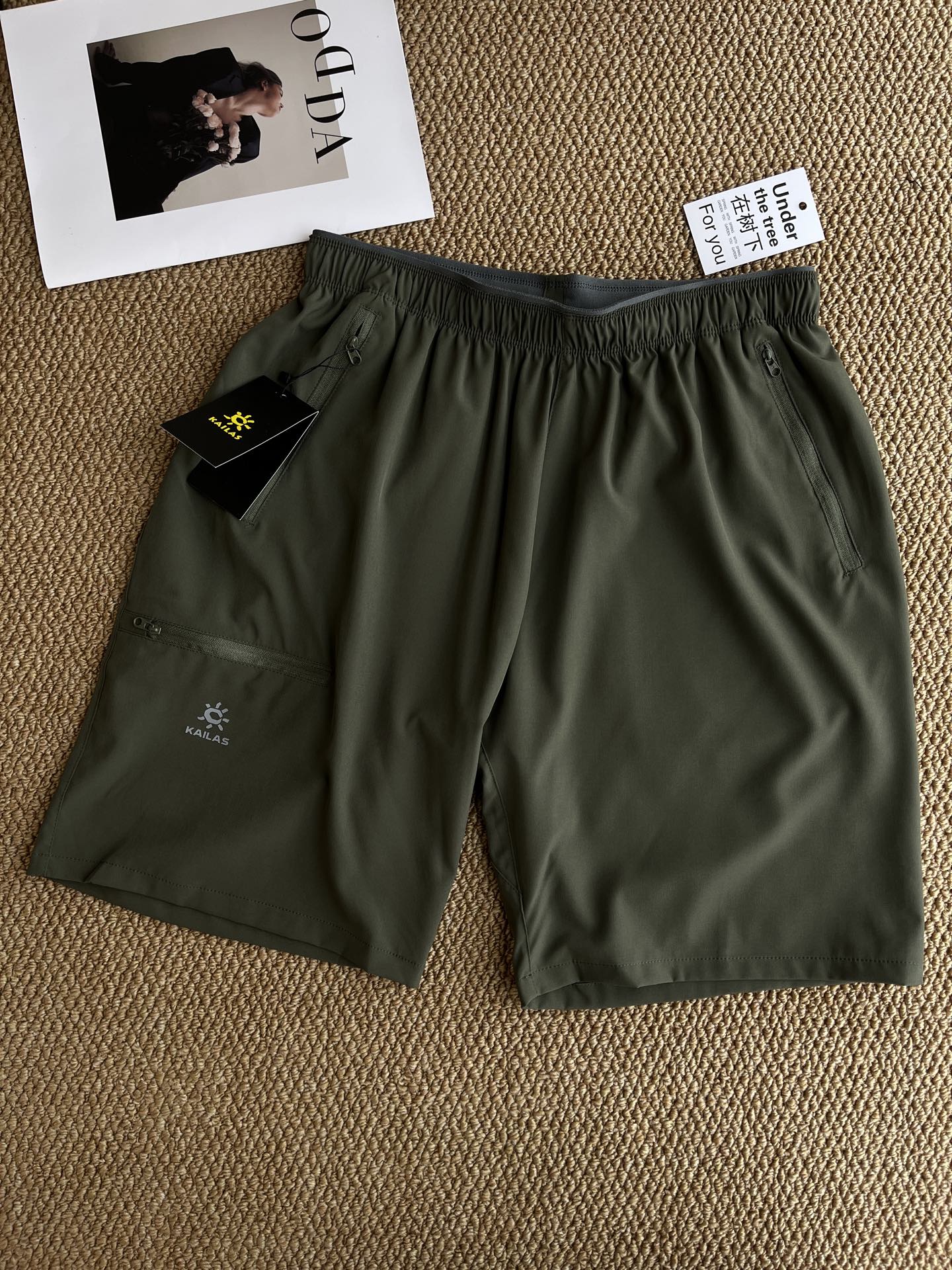 Kailas Men's Quick-Dry Athletic Shorts - Military Green, Sizes M-3XL 2 i1749121312077 577 0 0