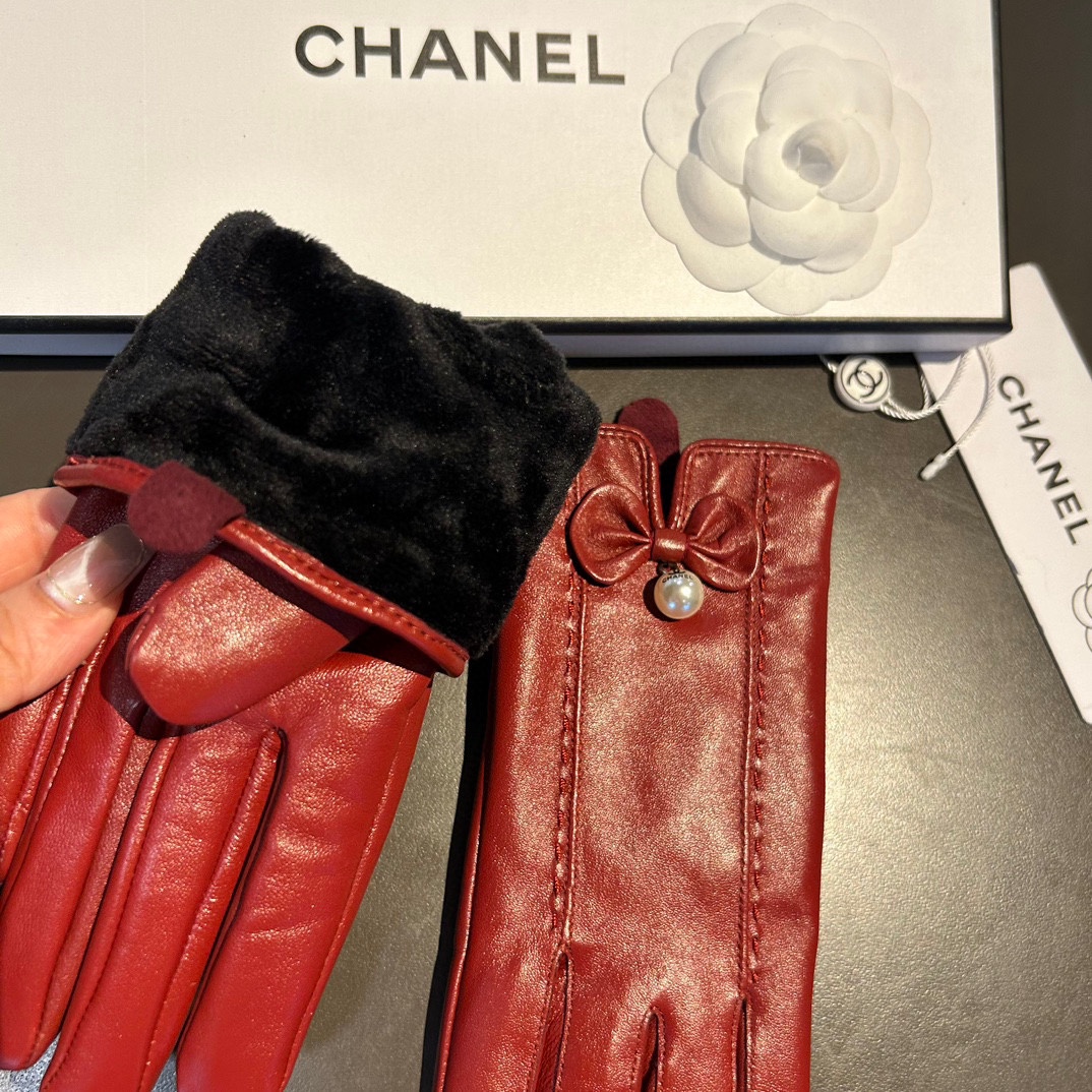 新款独家首发触屏手套Chanel香奈儿原单品质官网同步女士新款高档羊皮手套女神首选不可错过百分百选用进口
