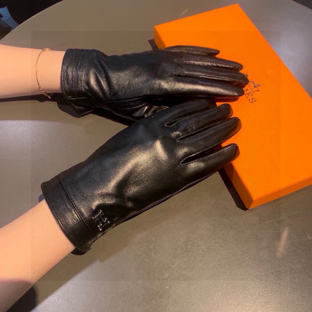 Hermes Gloves Women Cashmere Sheepskin