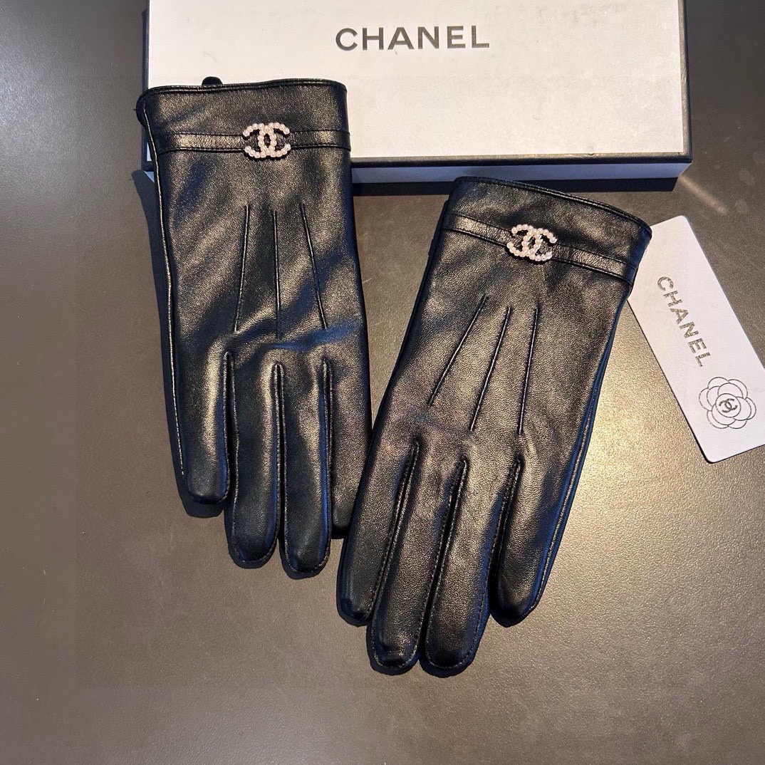 Chanel Gloves Women Cashmere Sheepskin