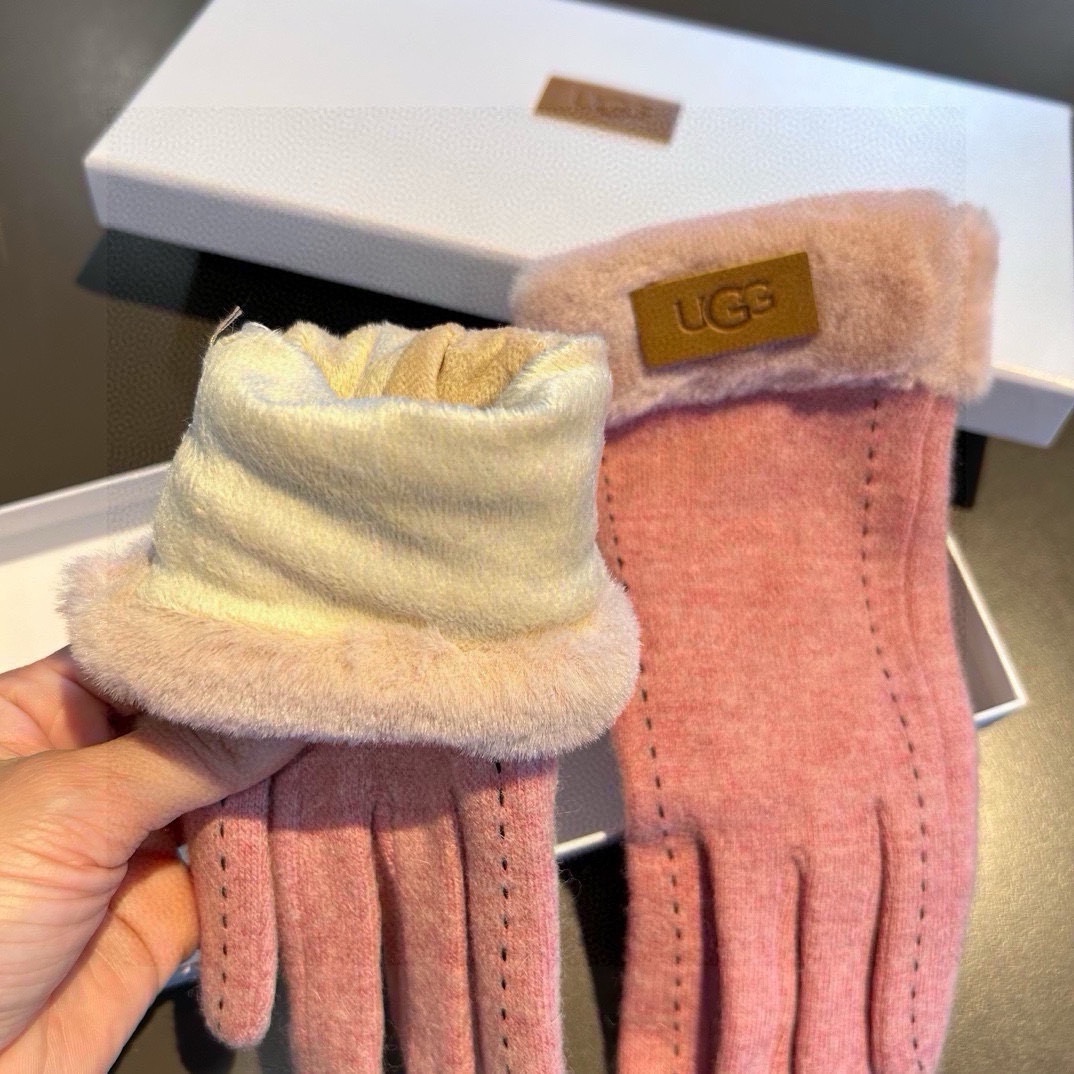 UGG2024秋冬懒兔毛羊毛手套值得对比同款不同品质秒杀市场差产品羊毛十懒兔毛内里加绒经典不过时款.喜欢