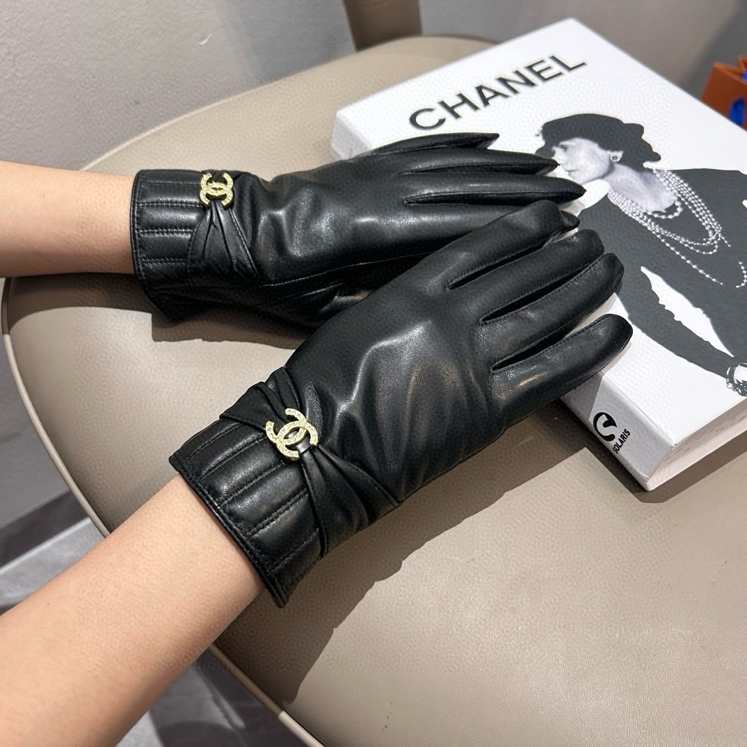 Chanel Alto
 Guantes Mujeres Cachemira Piel de oveja