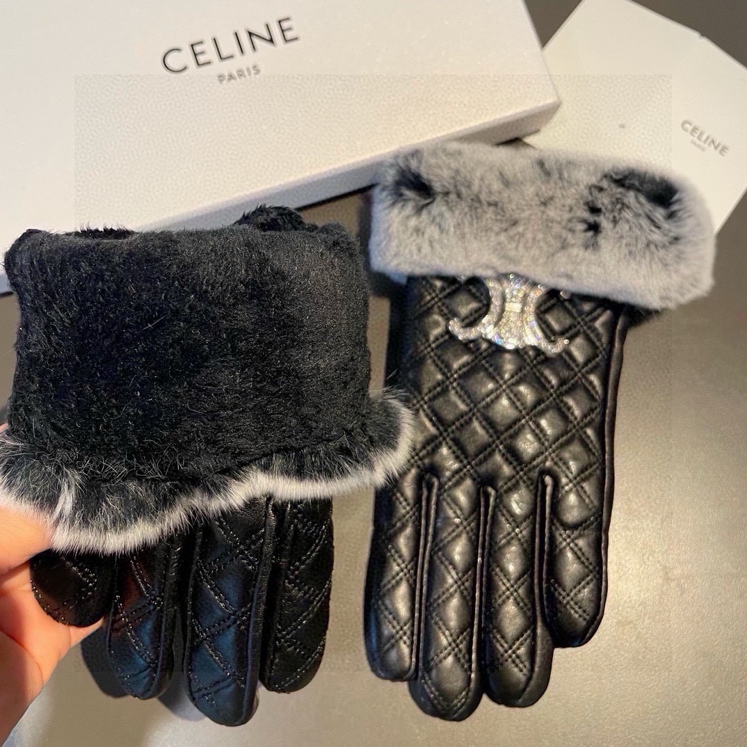 Céline’s 2024 Fall/Winter Lard-Skin Touch Screen Gloves: Quality Comparison and Classic Style - 图片 7